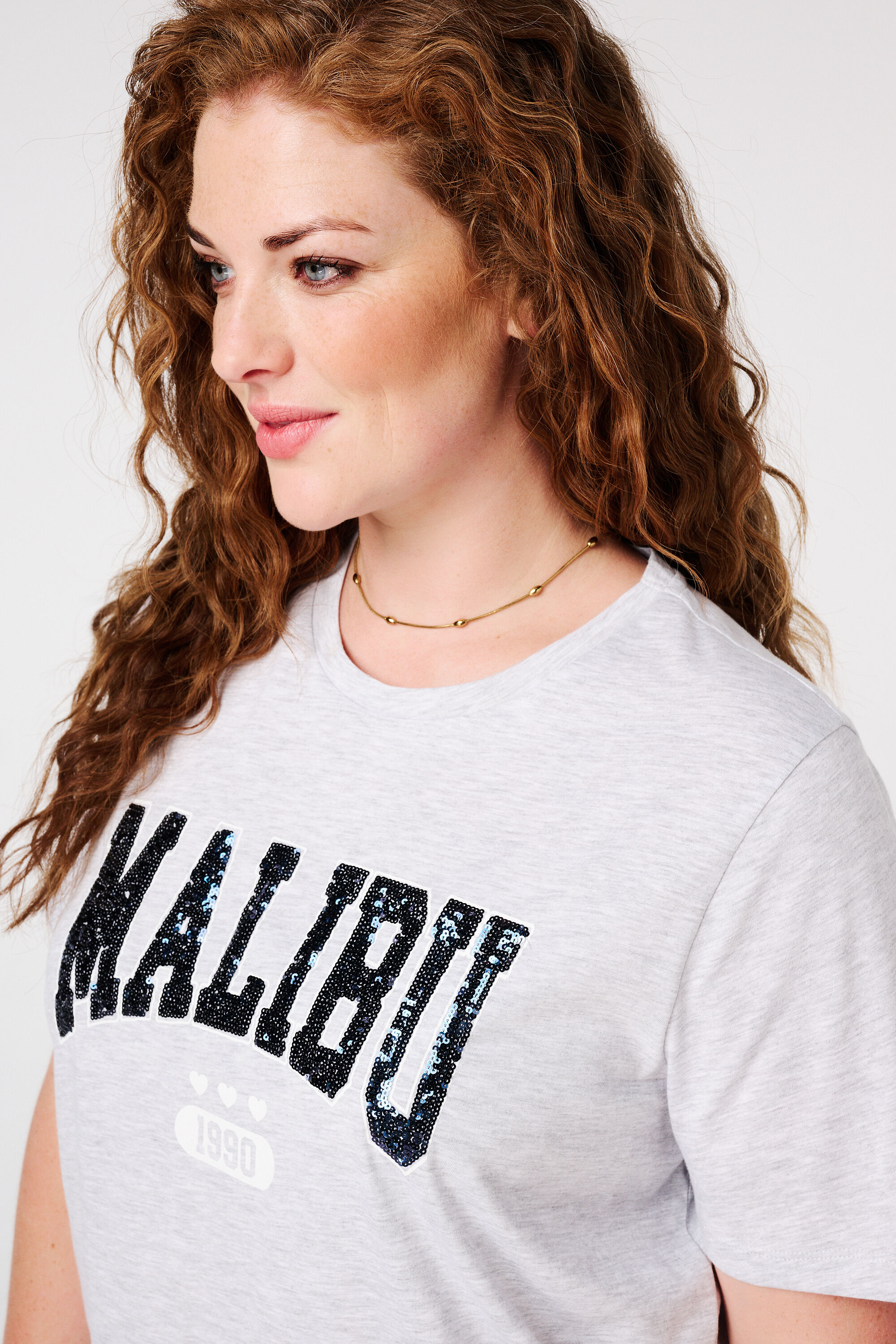 T-Shirt mit Text-Print  image number 4