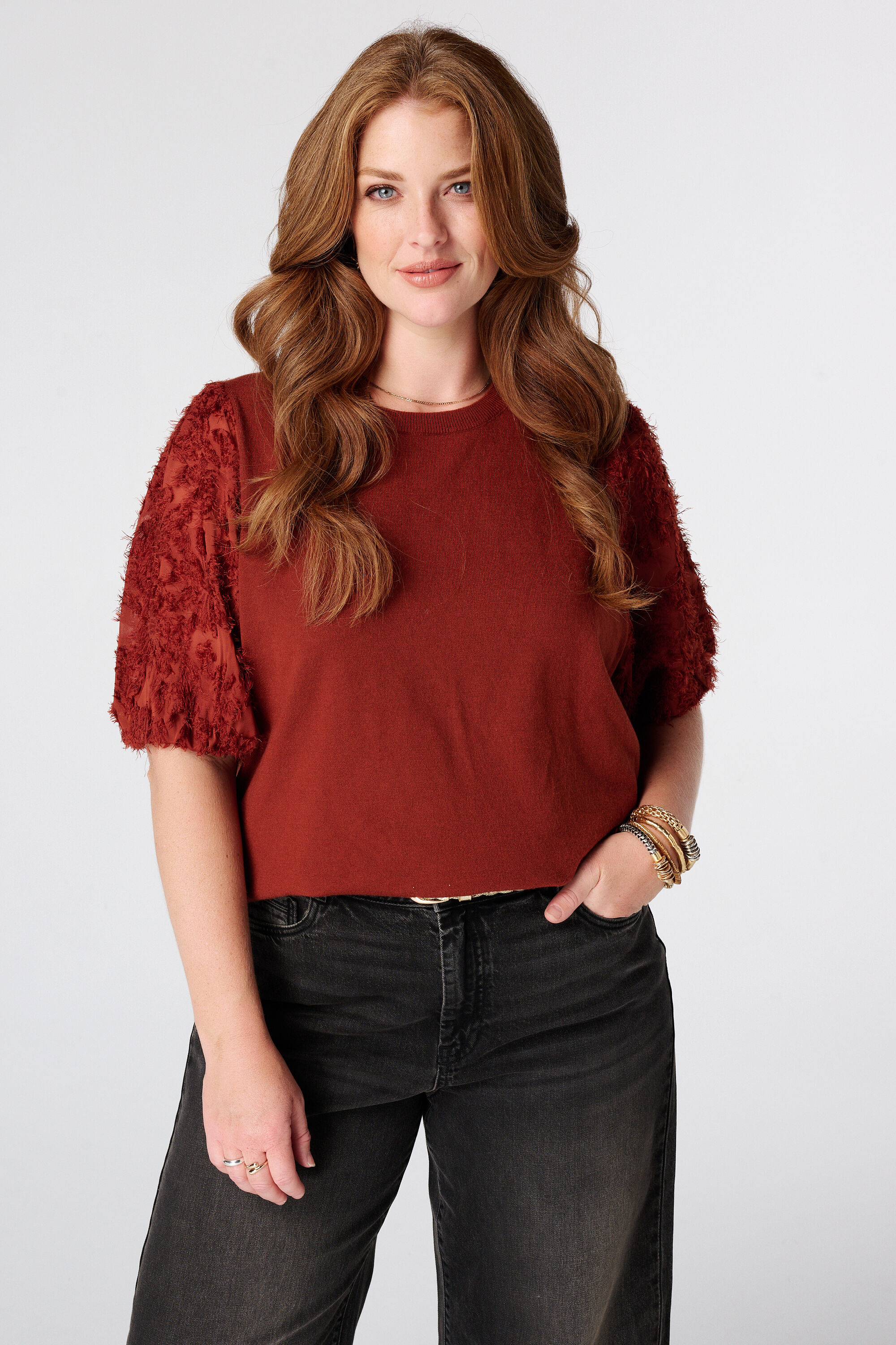 Pullover mit kurzen &Auml;rmeln