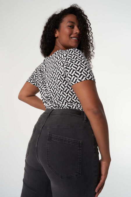 Skinny-Leg-Jeans mit hoher Taille CHERRY Skinny-Leg-Jeans mit hoher Taille CHERRY