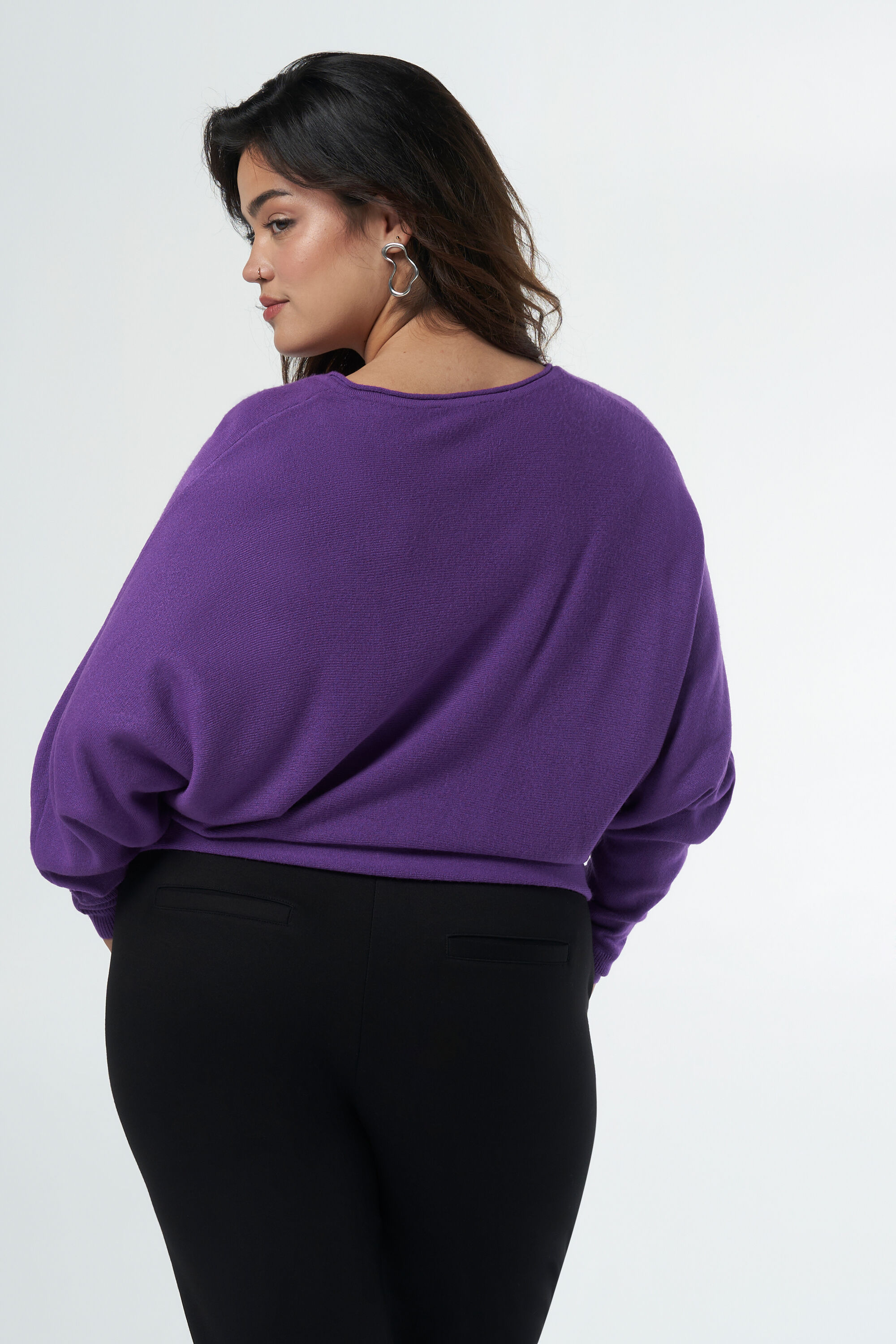 Pullover mit Fledermaus&auml;rmeln image number 3