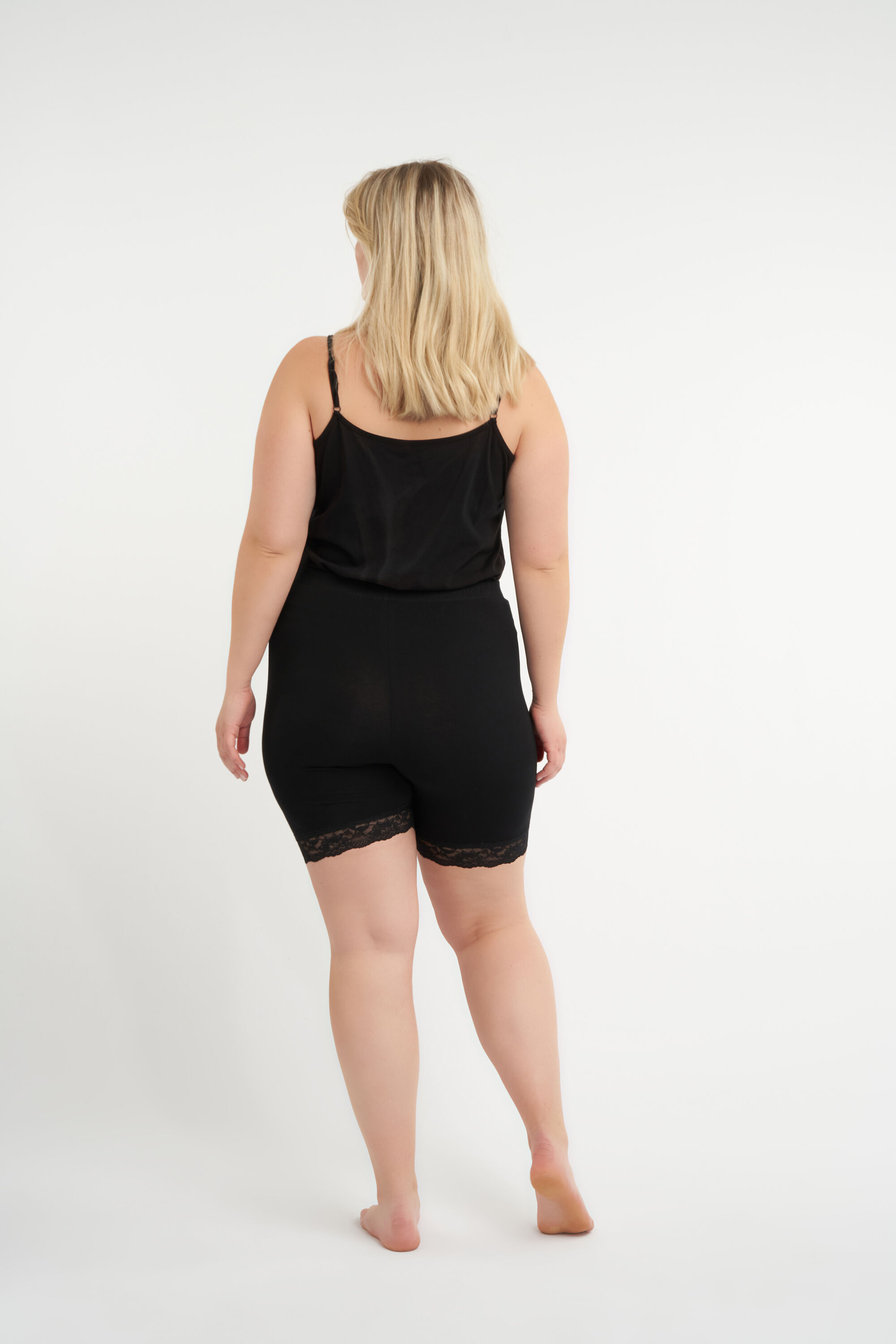 Kurze Leggings mit Spitze image number 3