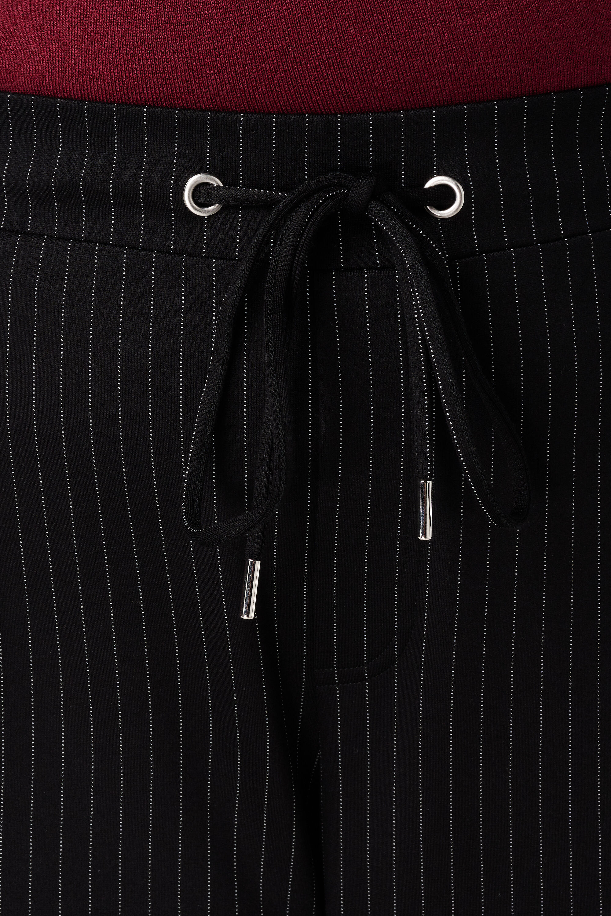 Hose mit elastischem Bund und Nadelstreifen image number 4