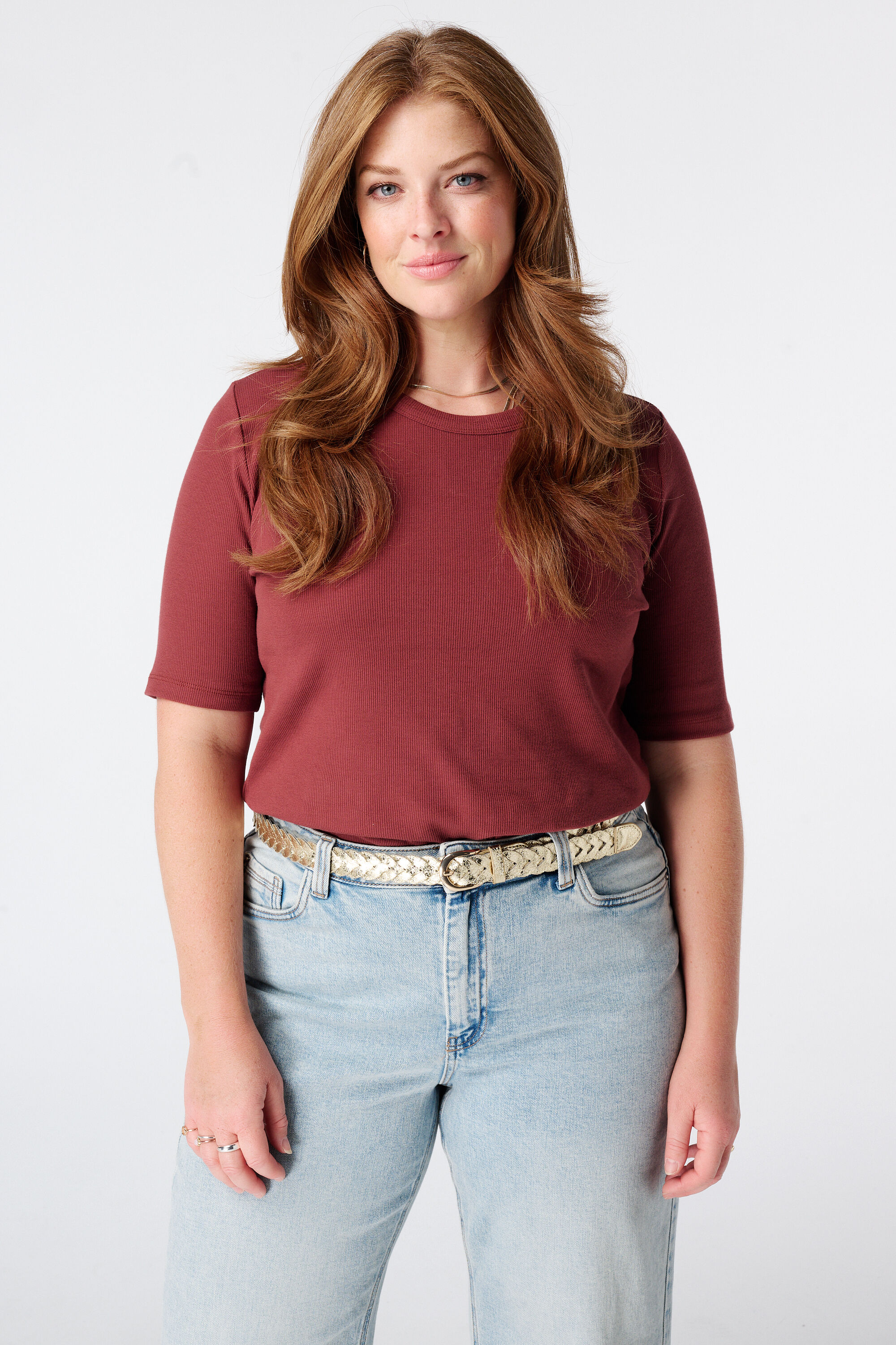 Basic Top aus Rippstoff