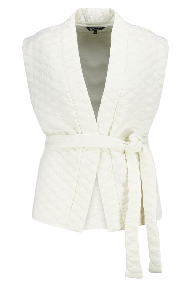 Weit geschnittene Weste mit Gürtel image number 1