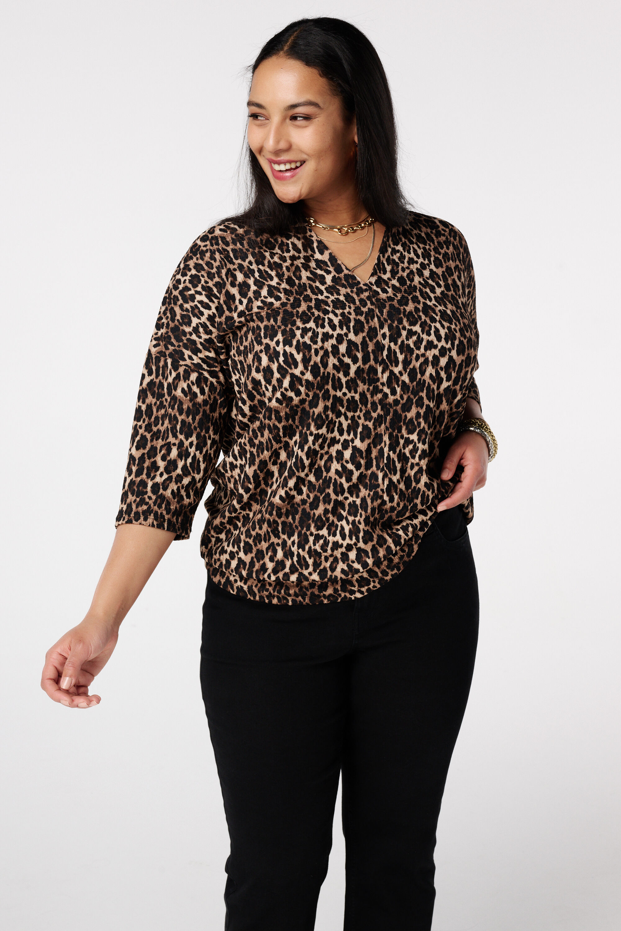 Top mit Dreiviertel&auml;rmeln