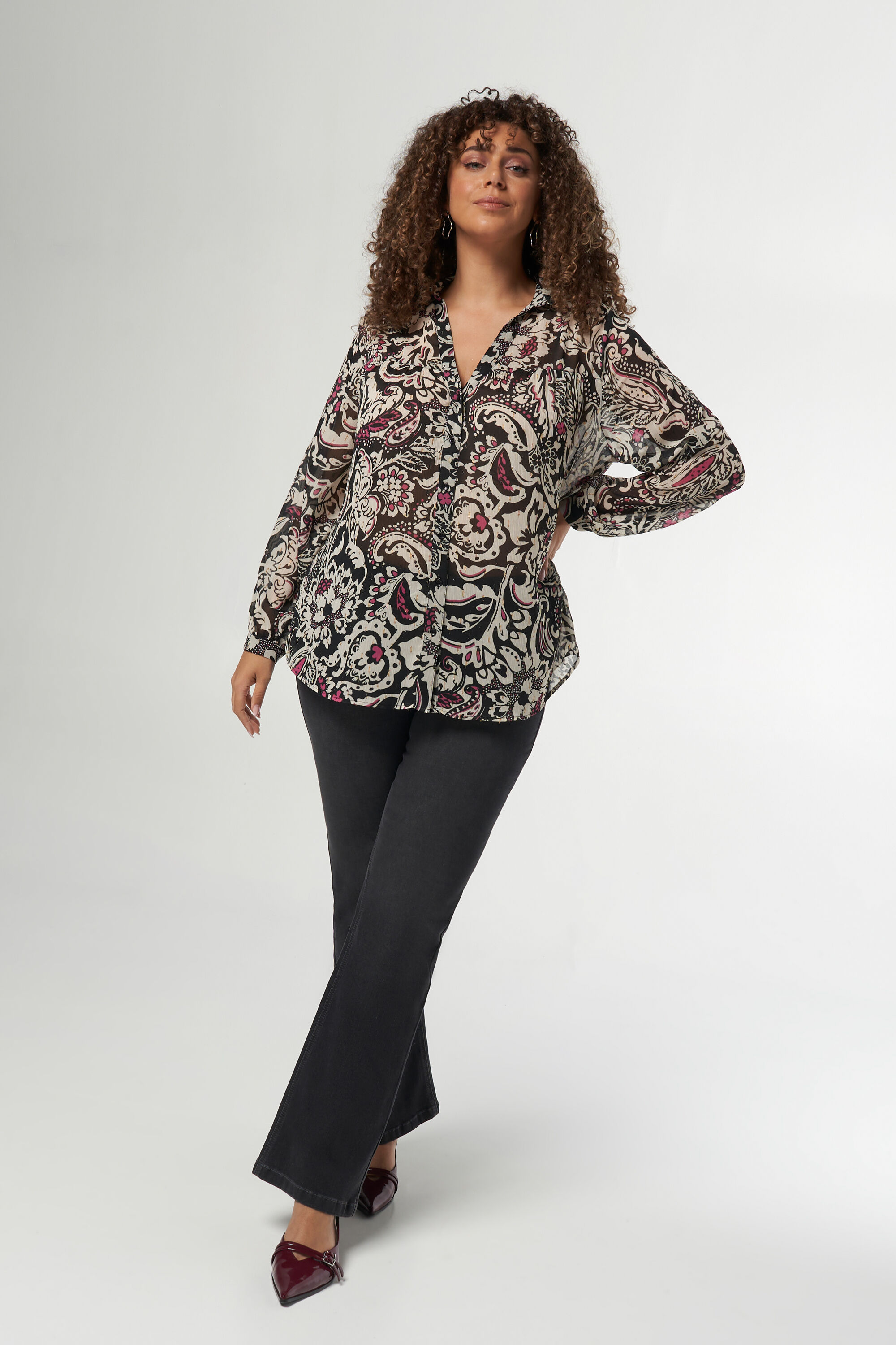 Bluse mit Druck image number 5