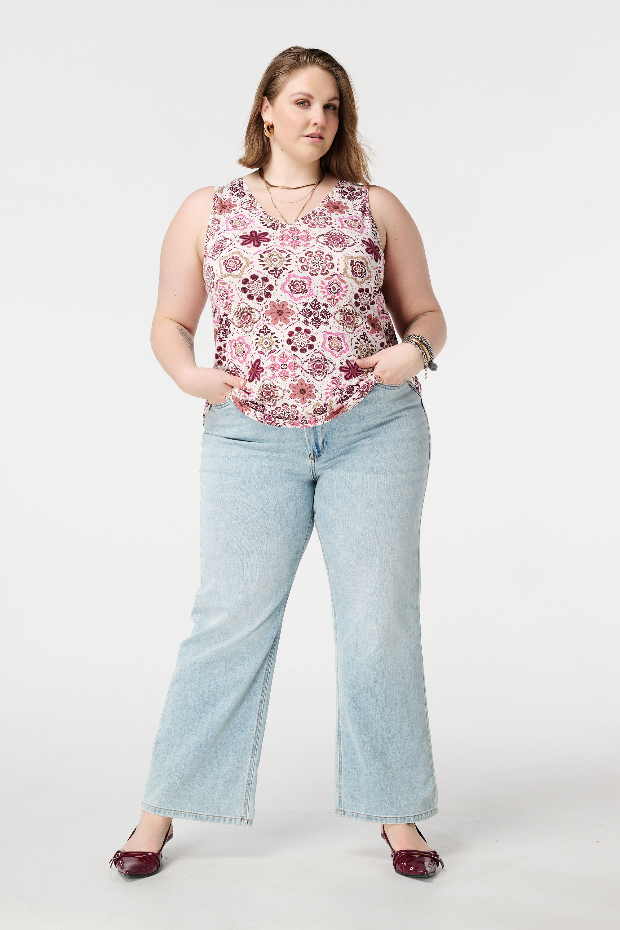 Singlet mit V Ausschnitt und Print image number 5