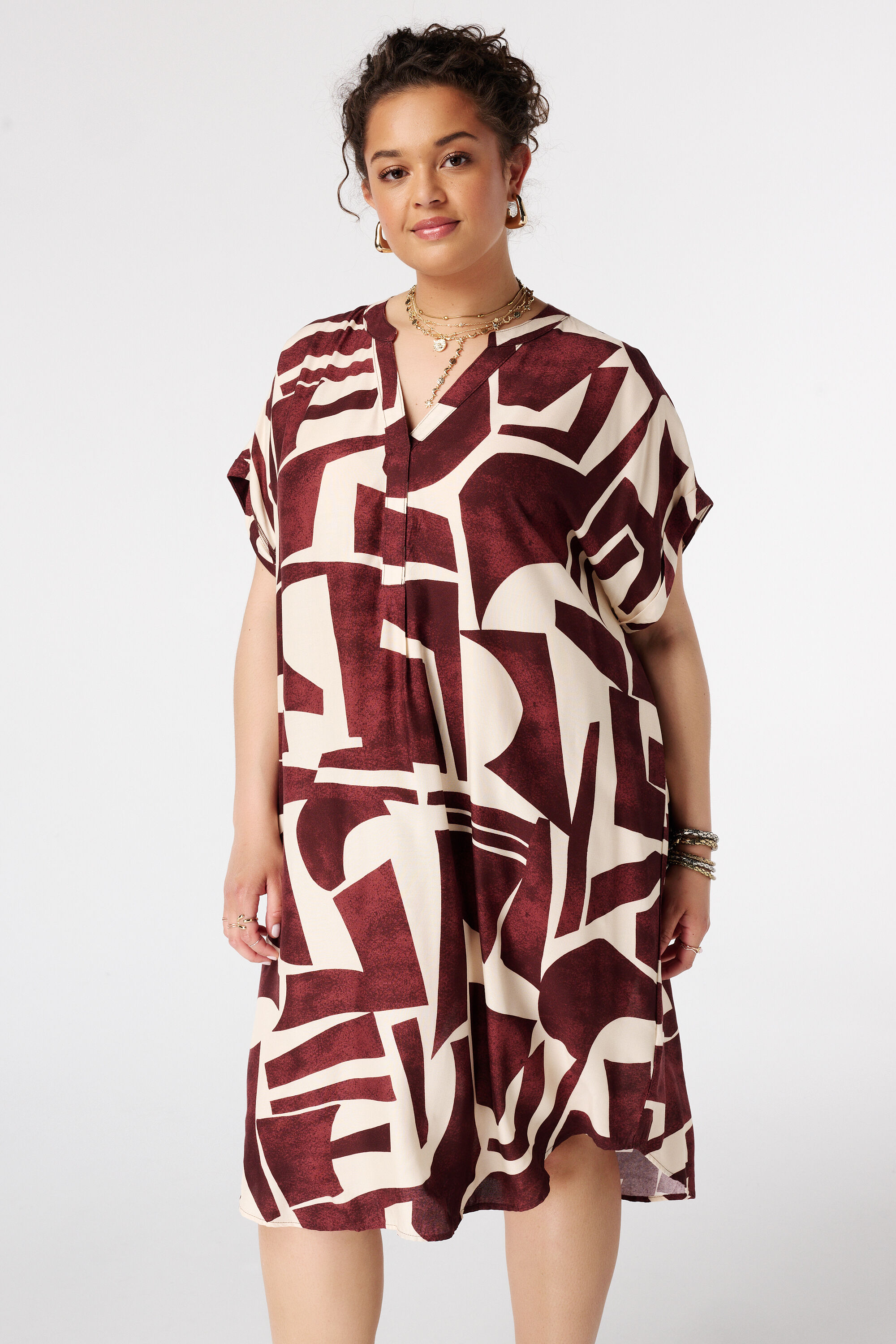 Kleid mit V Ausschnitt image number 5