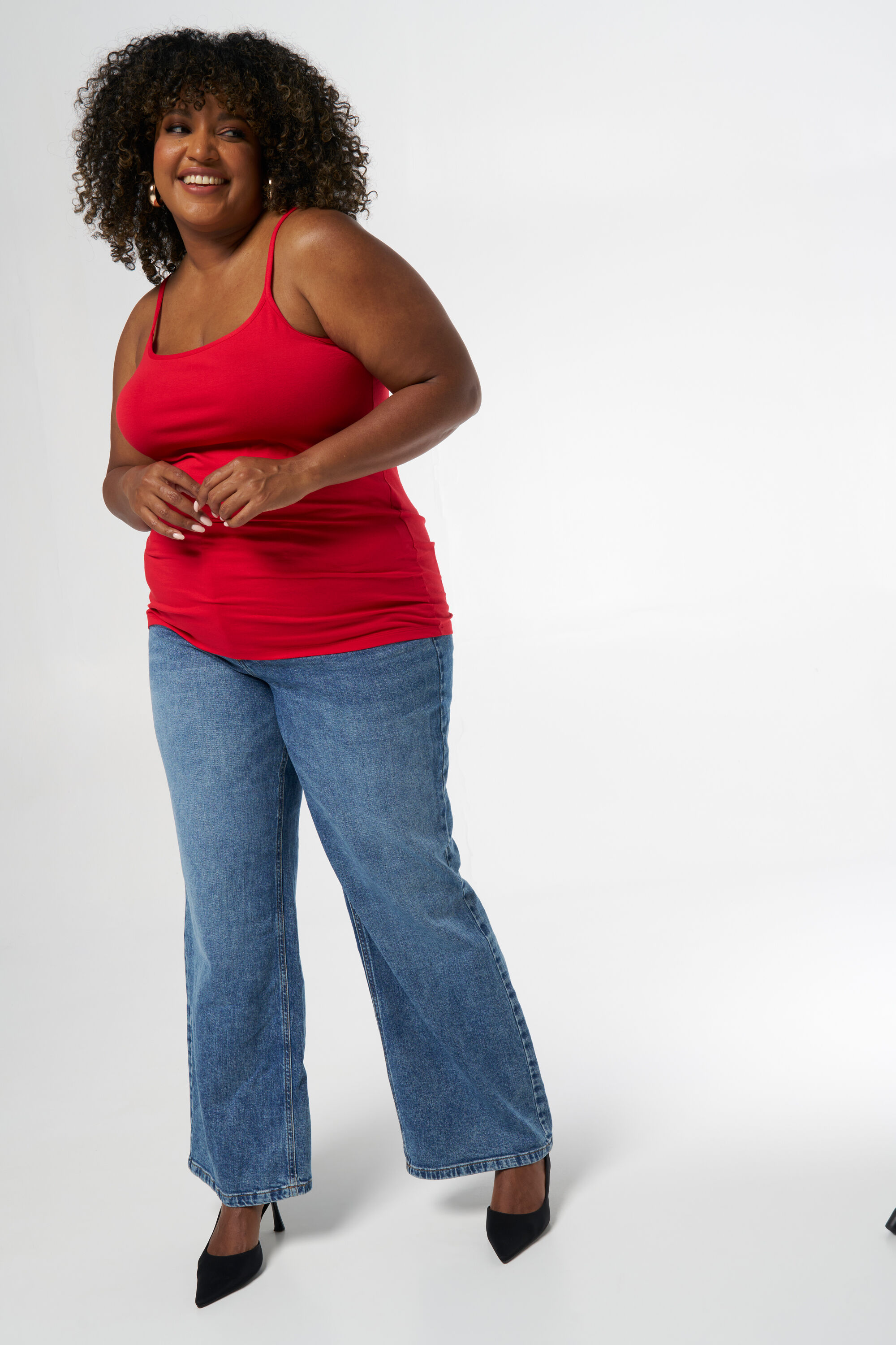 Baumwoll-Top mit Spaghettitr&auml;gern image number 5