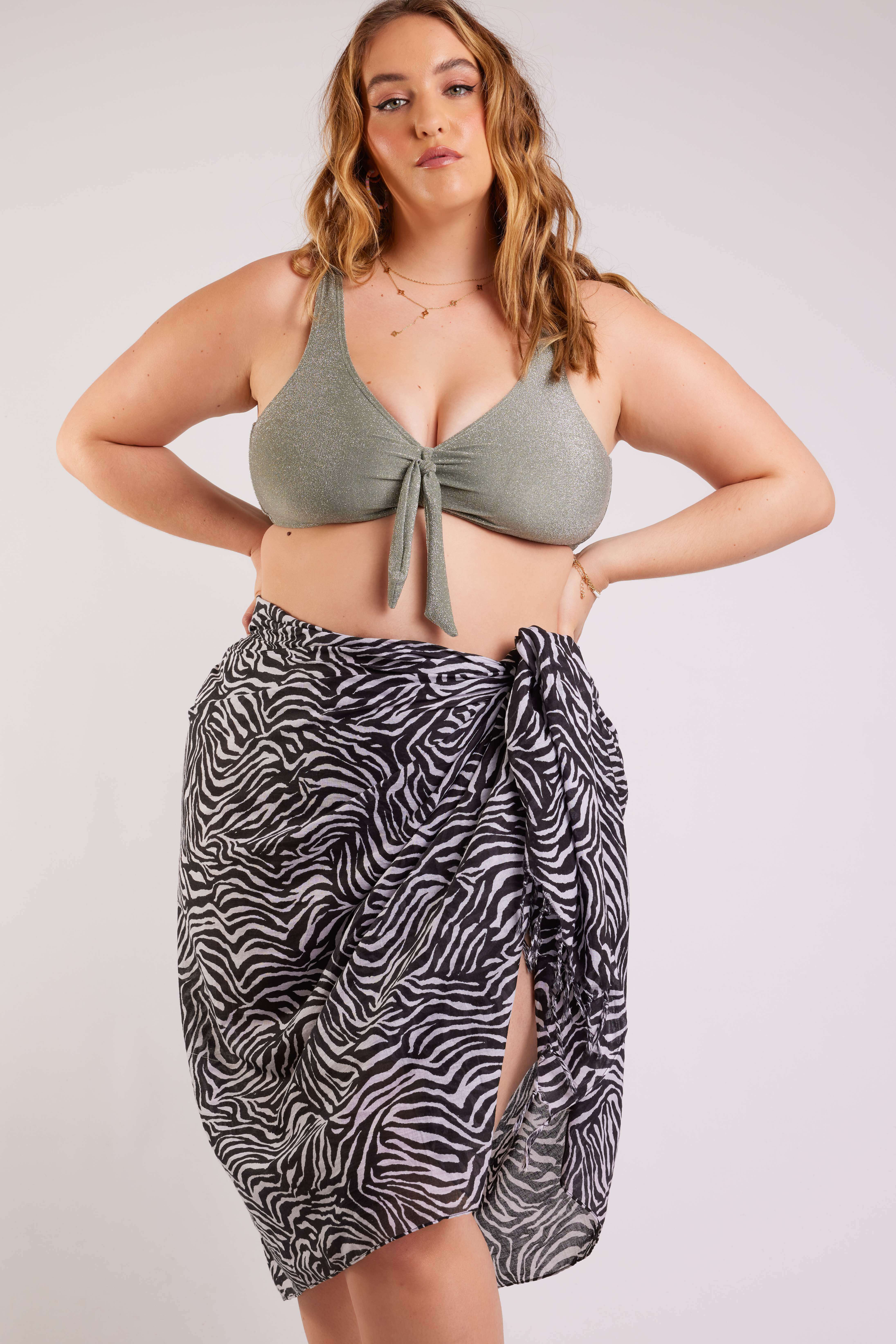 Pareo mit Zebra Print  image number 6