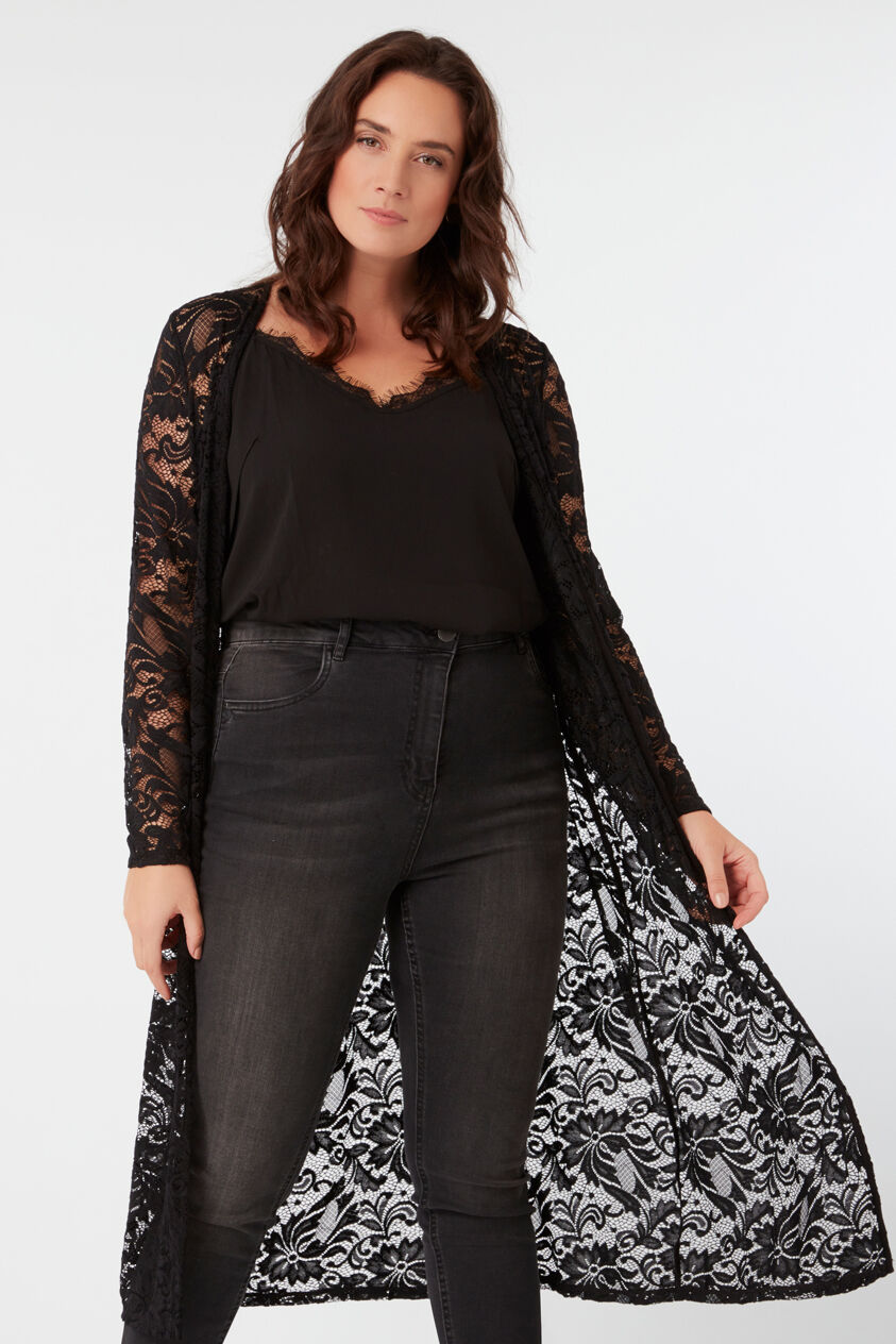 Cardigan mit Spitze image number 5