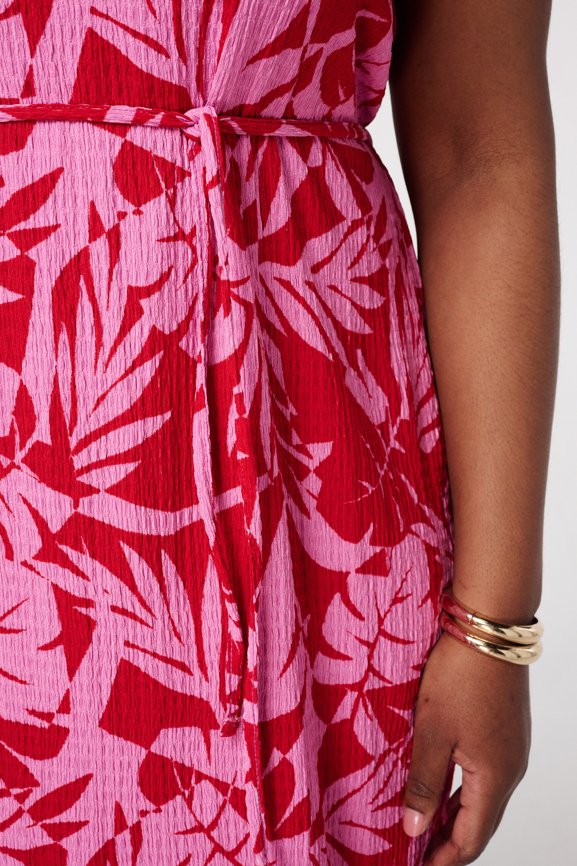 Midikleid mit Print und Tunnelzug image number 4