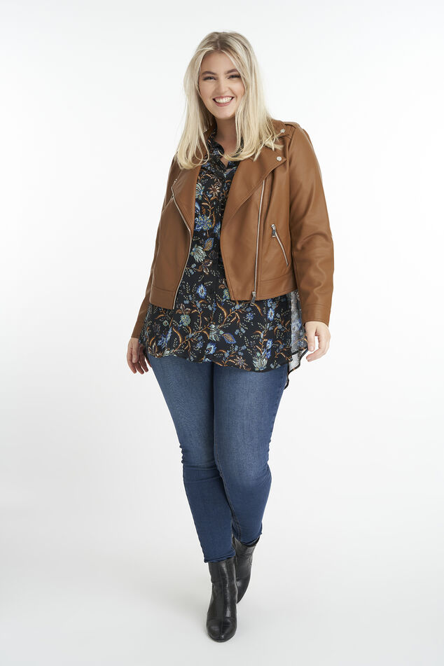 Biker-Jacke aus Kunstleder image number 5