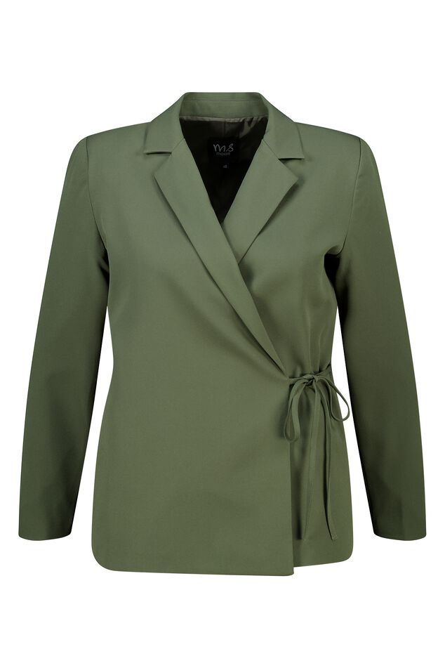 Oversize-Blazer mit Krawattengürtel image number 1