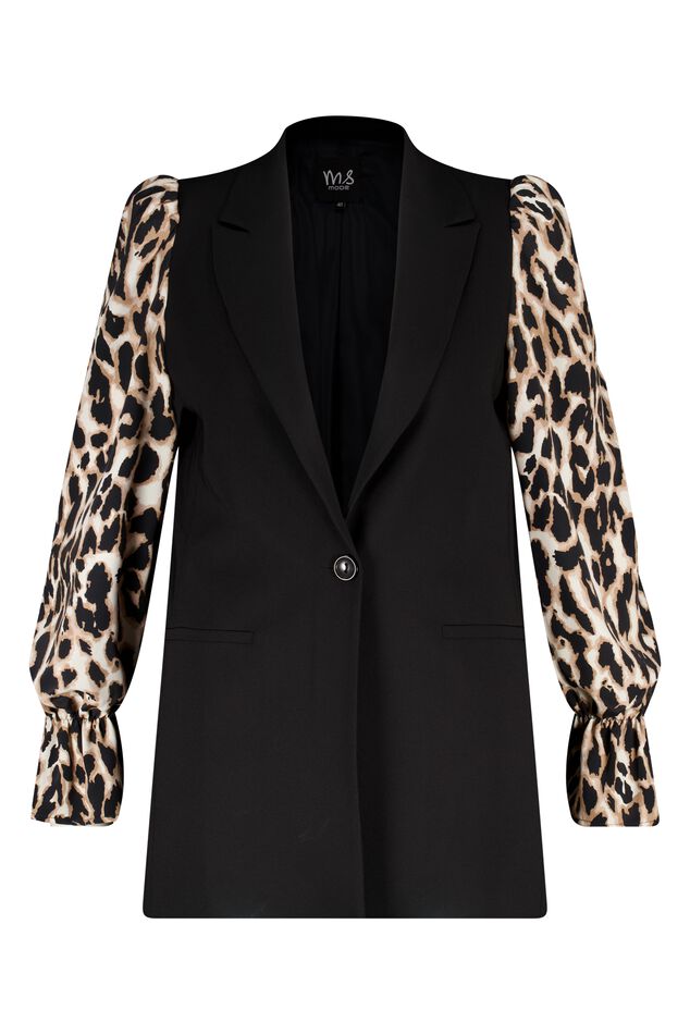 Blazer mit Leopard-Print  image number 1