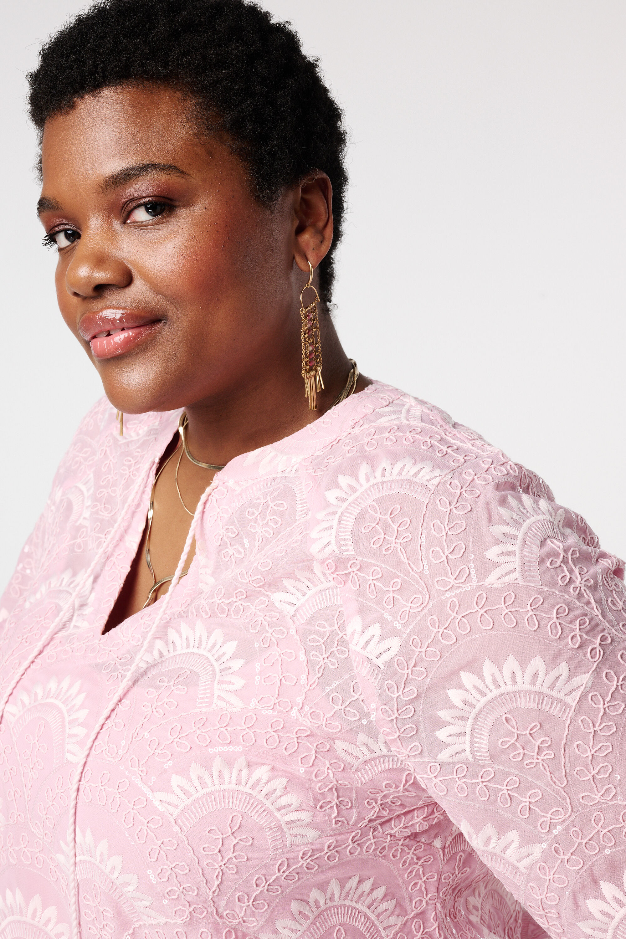 Bluse mit Bindeb&auml;ndern image number 4