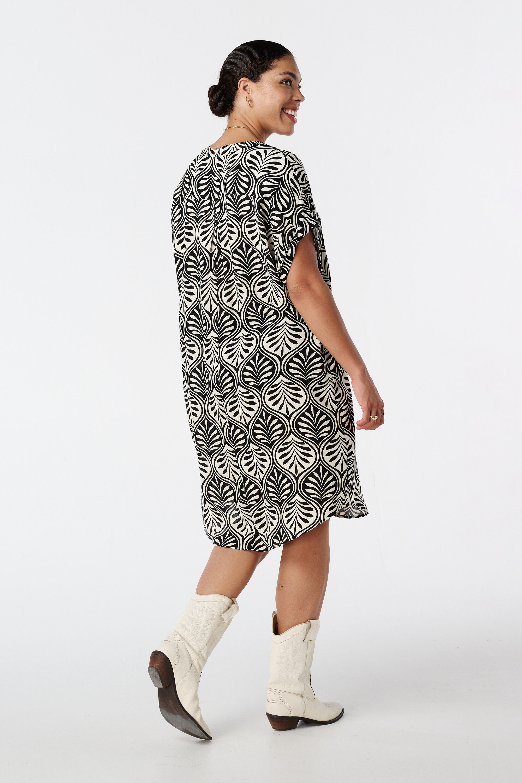 Midikleid mit Print image number 3