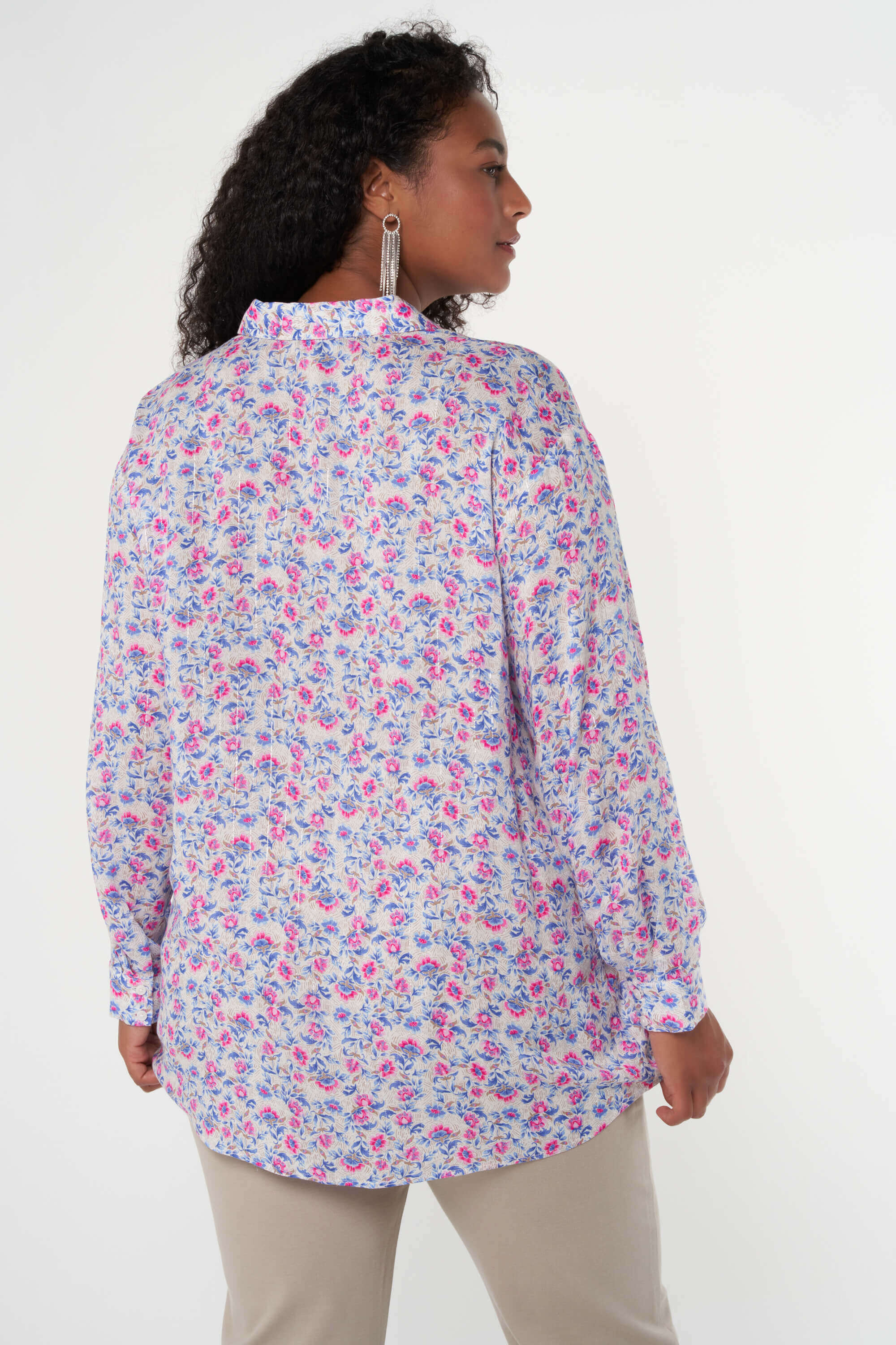Luftige Bluse mit Print image number 3