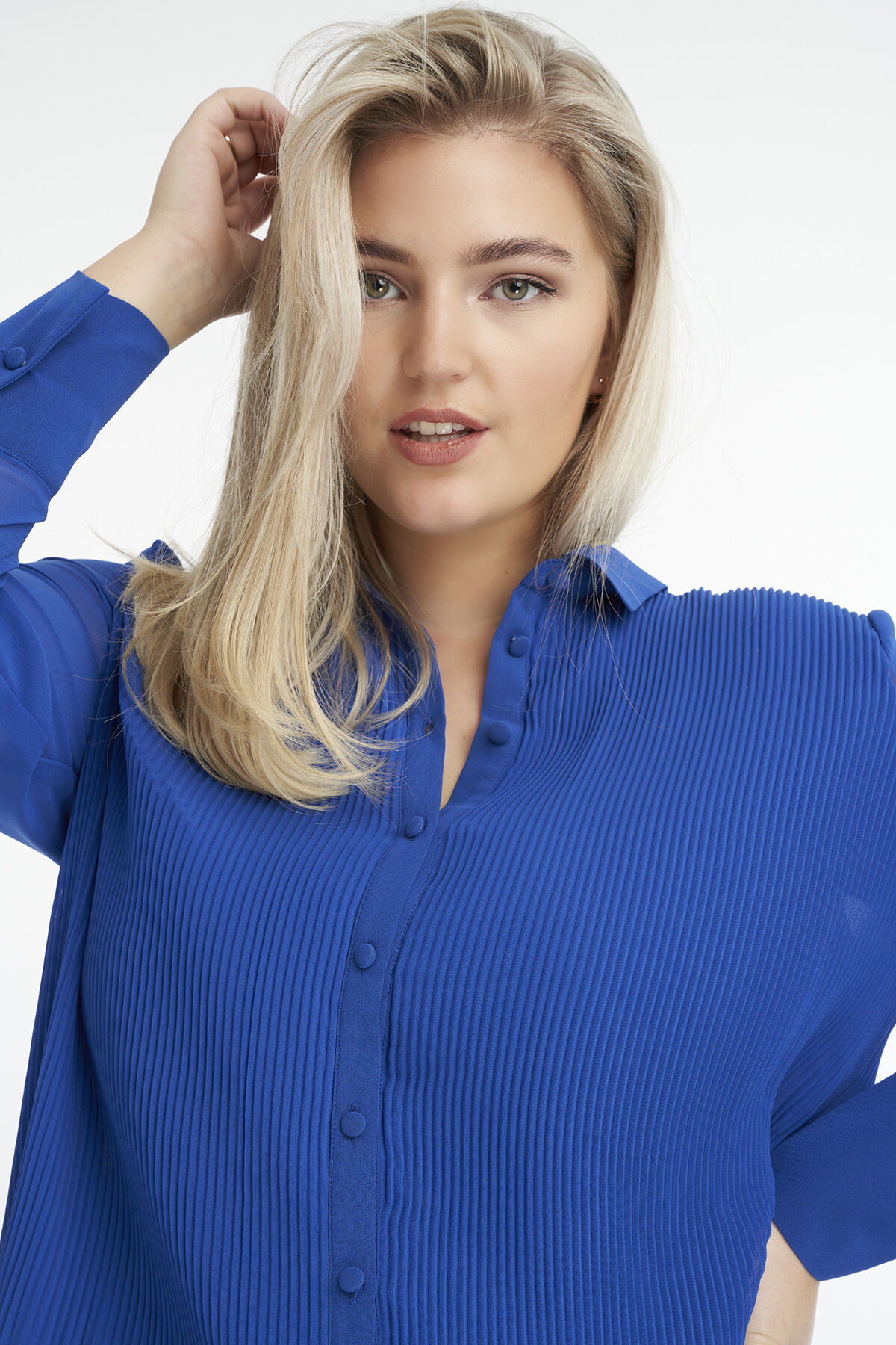 Bluse aus Plissee-Stoff image number 4