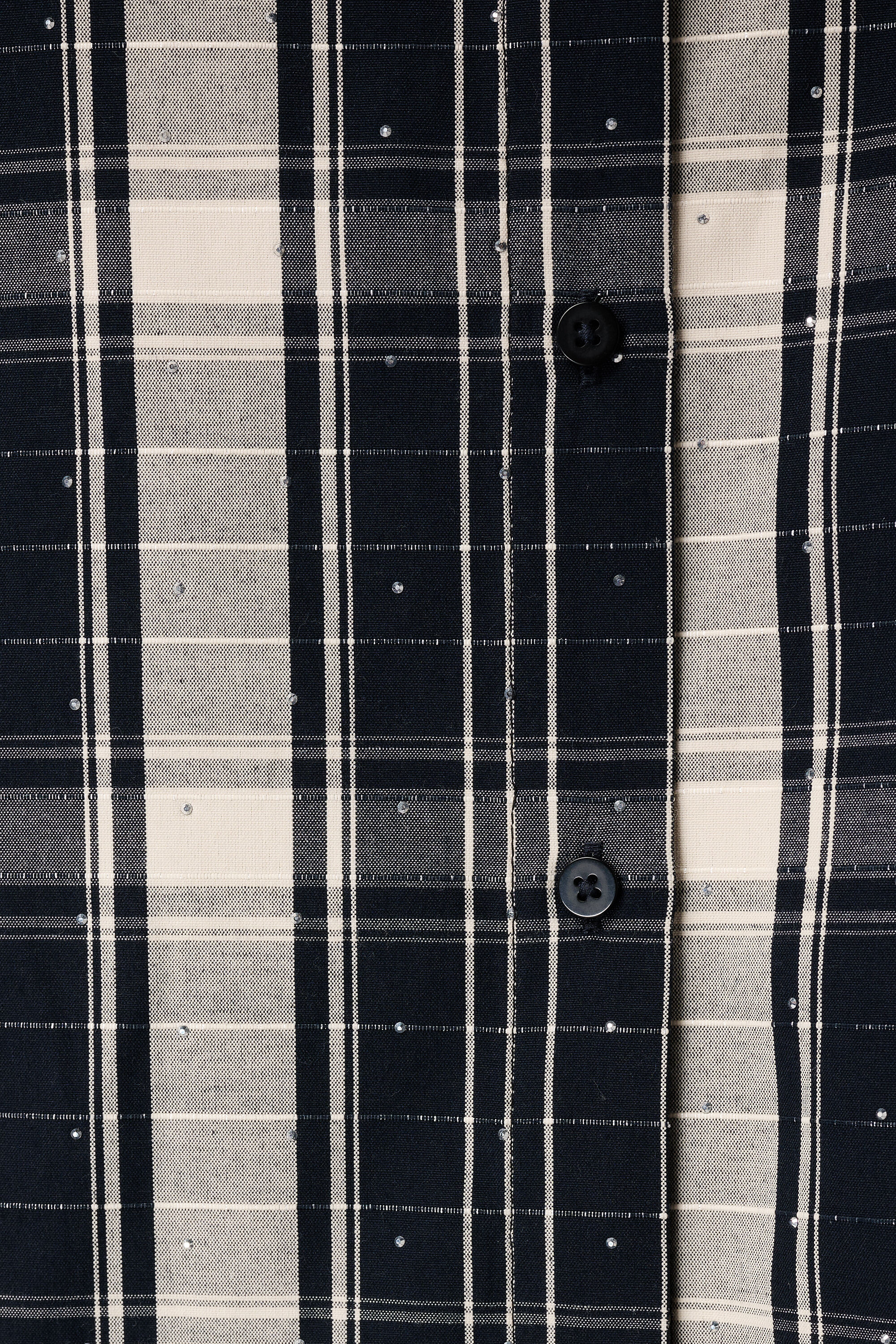 Karierte Bluse mit Strasssteinen image number 6