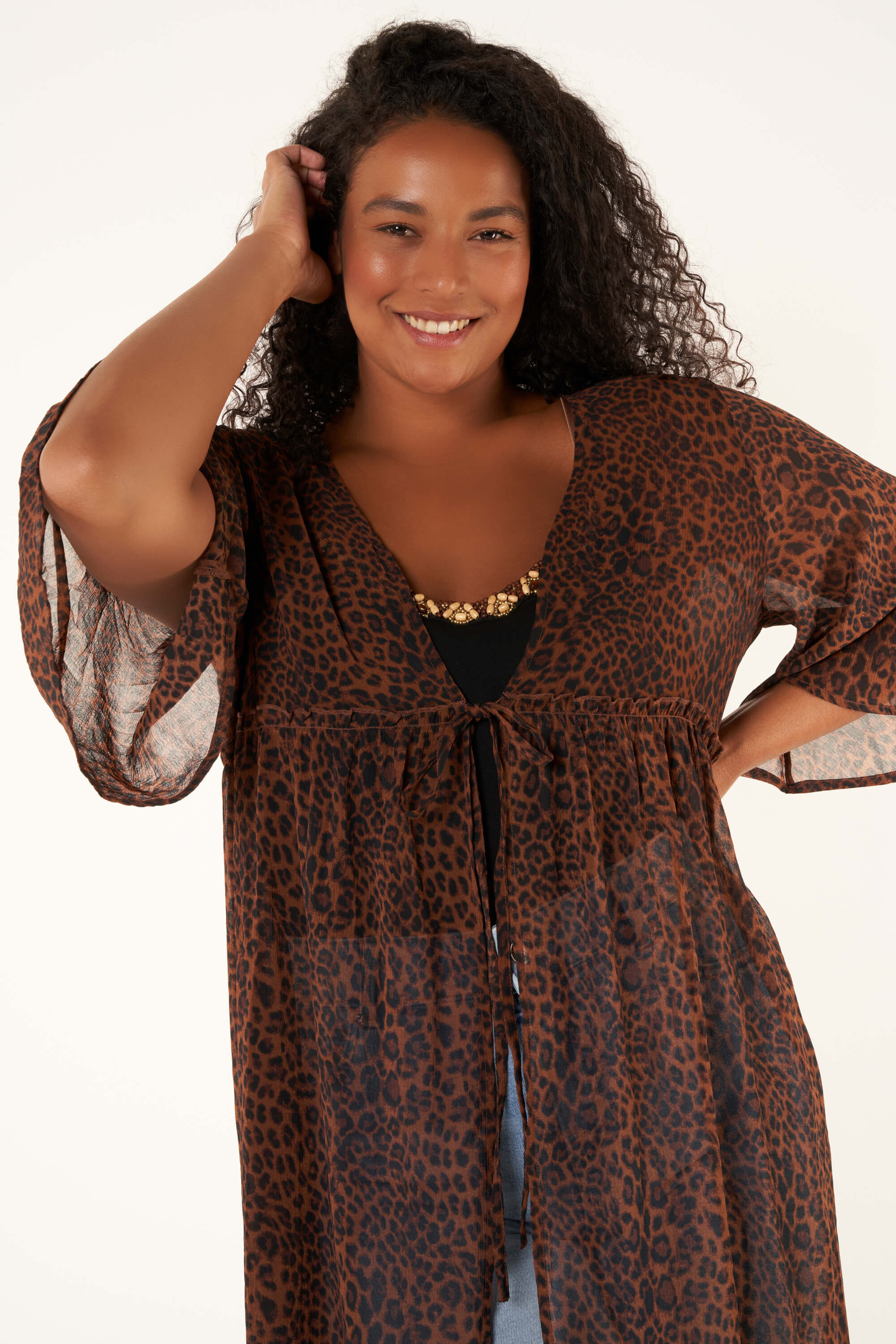 Kimono mit Print  image number 5