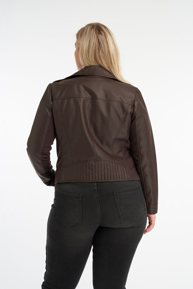 Biker-Jacke aus Kunstleder image number 3