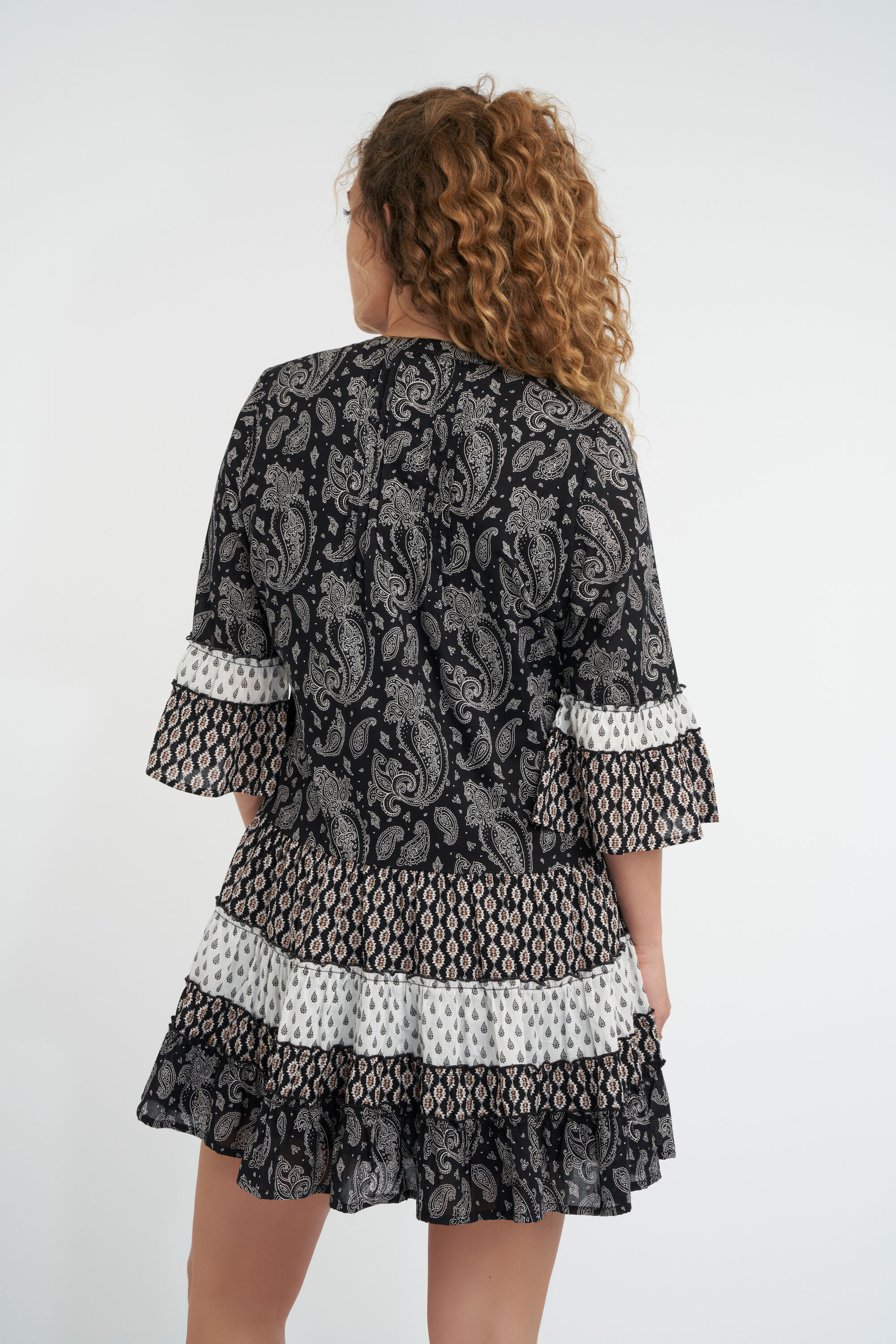 A-Figur-Kleid mit Print  image number 3