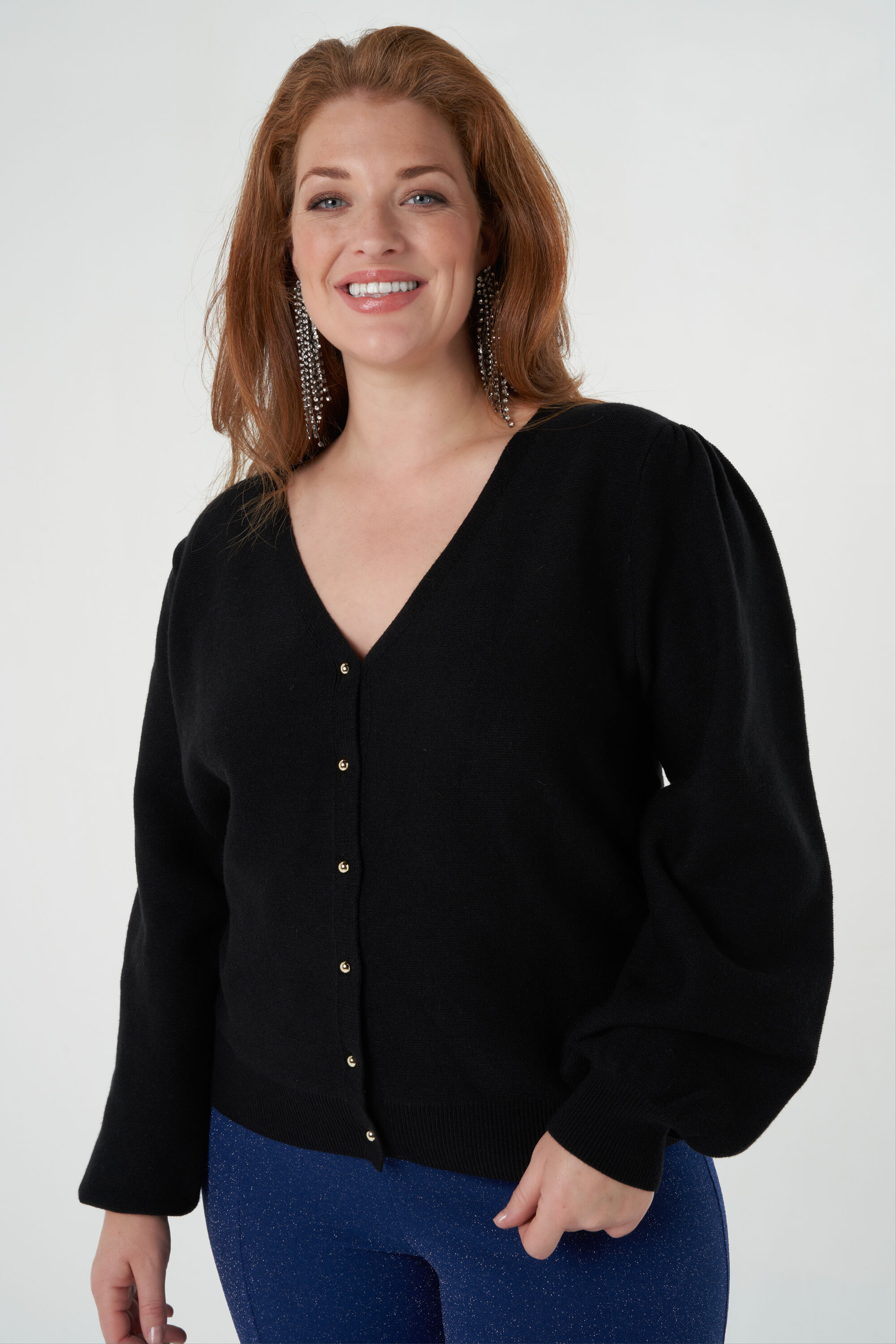 Feinstrick-Cardigan mit Kn&ouml;pfen image number 5