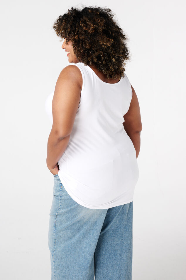 Extra langes Baumwoll-Singlet image number 1