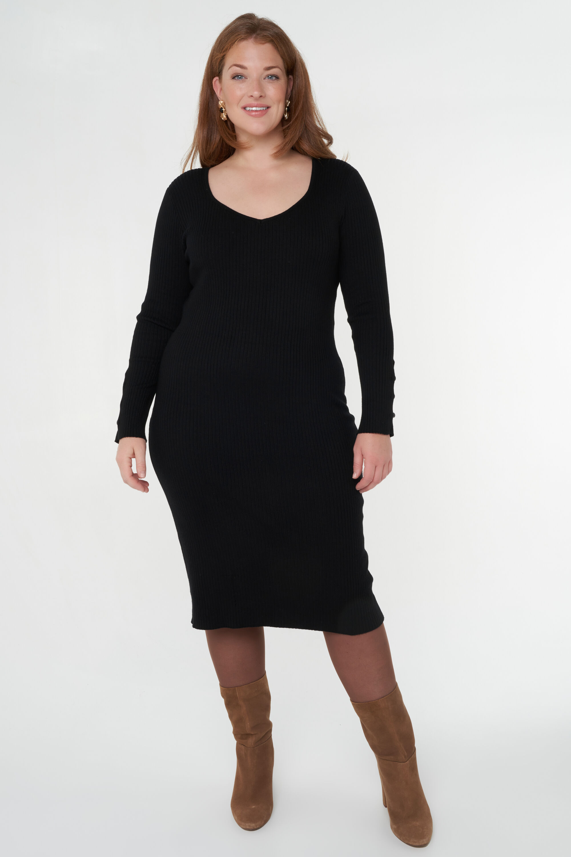 Gestricktes Rippkleid image number 7