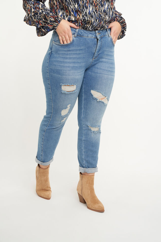 Jeans mit Used-Look image number 6