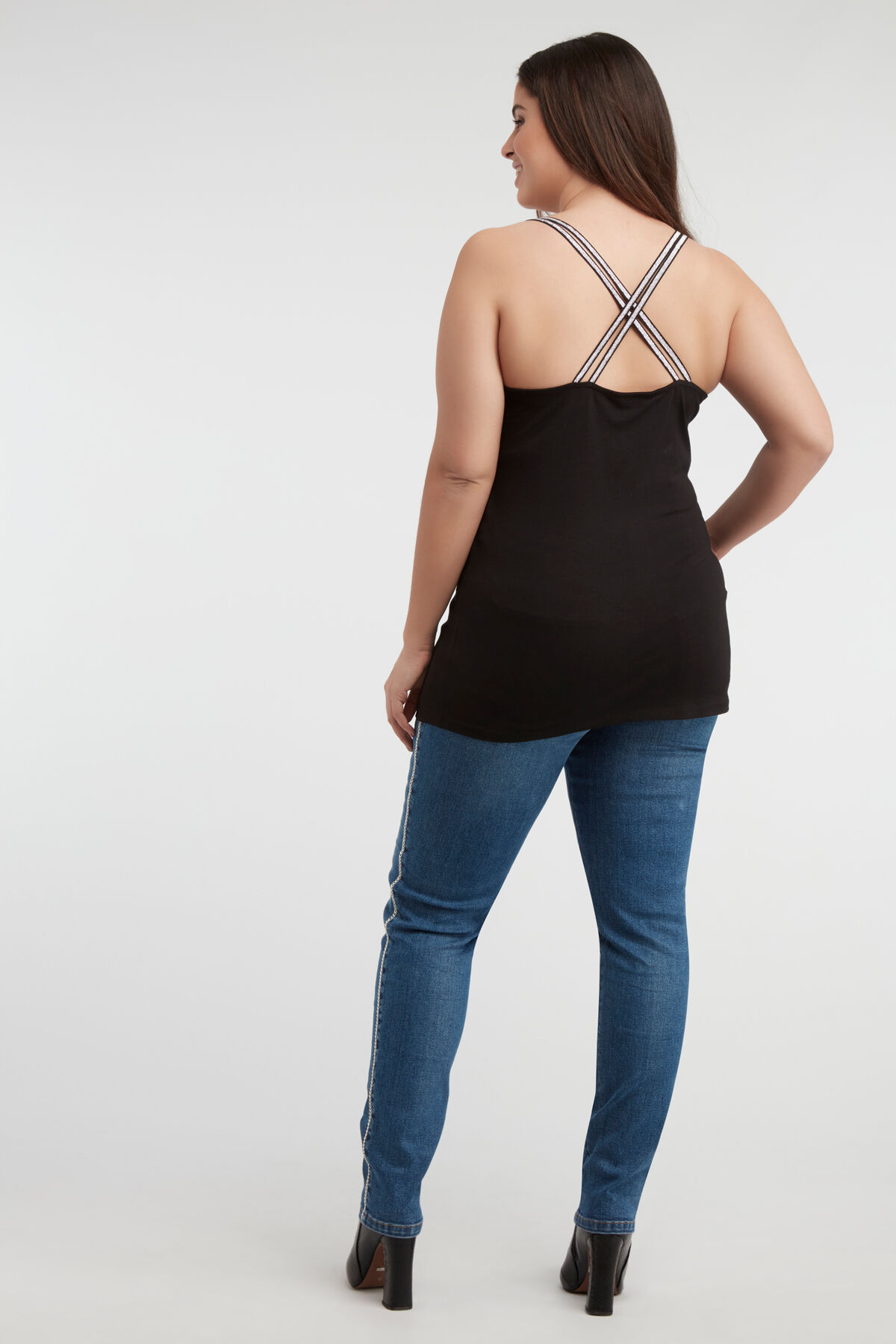 Top mit gekreuzten B&auml;ndern aus Lurex image number 4