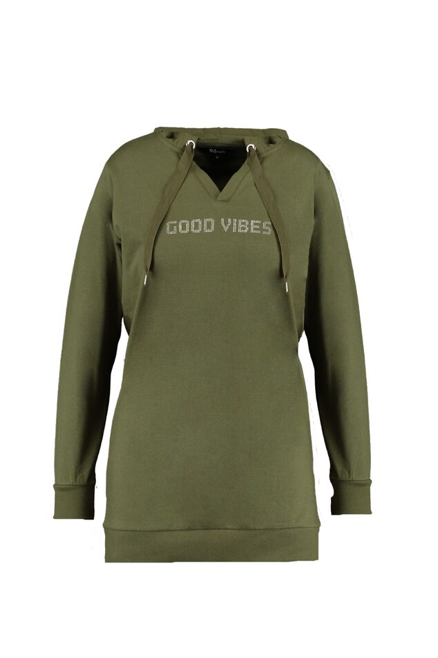 Langes Sweatshirt mit Print image number 1