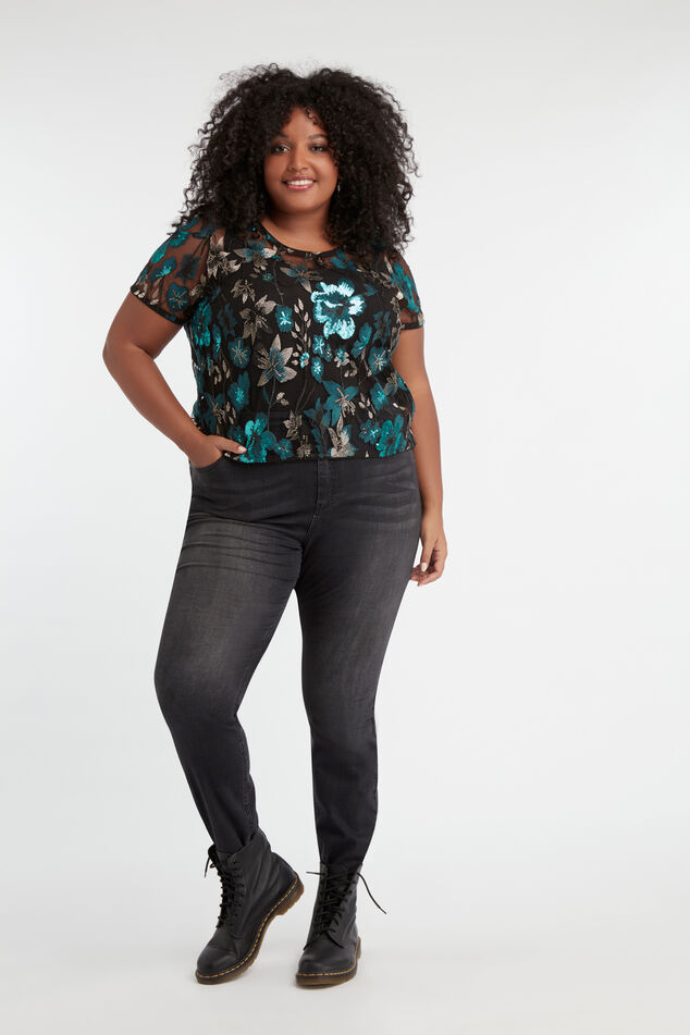 Cropped-Top mit Stickerei image number 4