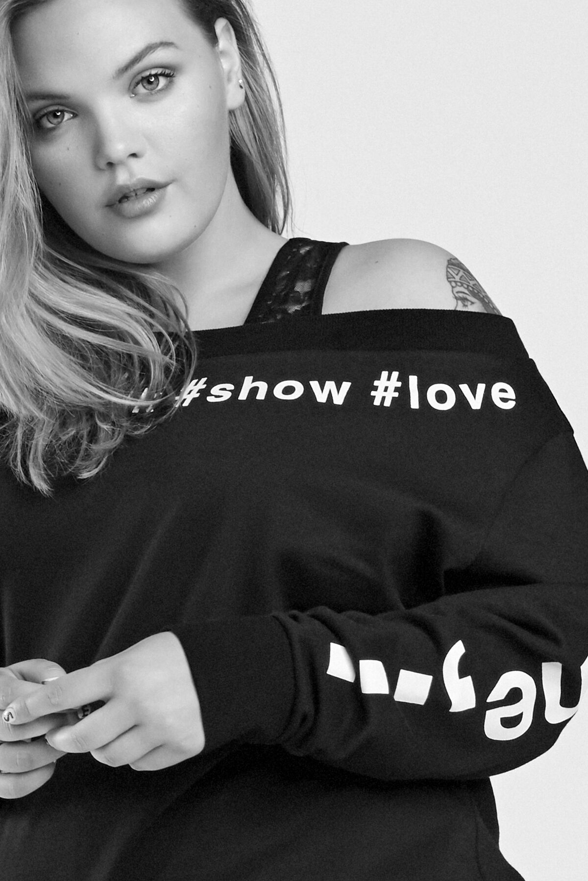 Sweatshirt mit Text-Print image number 4