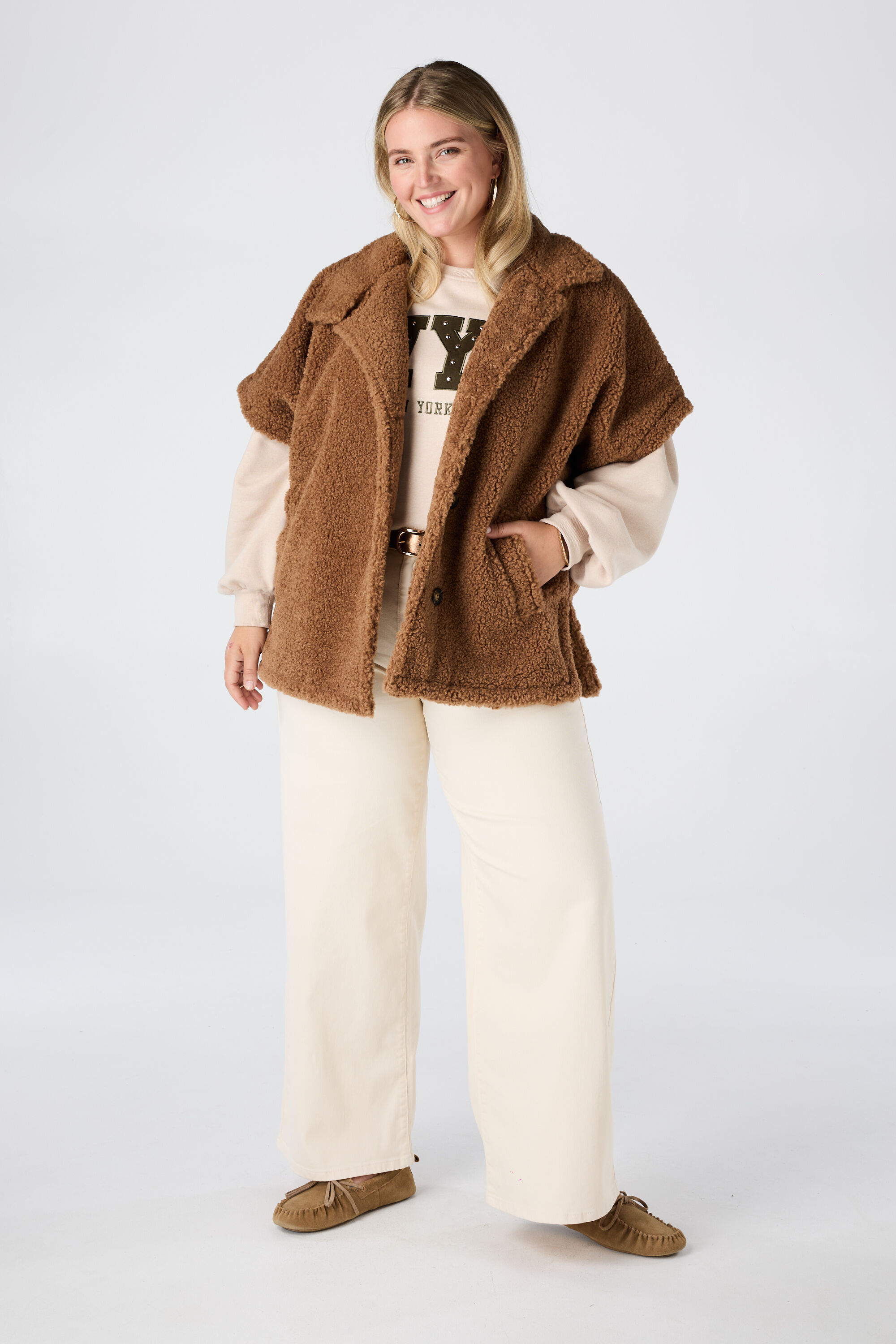 Teddyjacke mit kurzen &Auml;rmeln image number 5