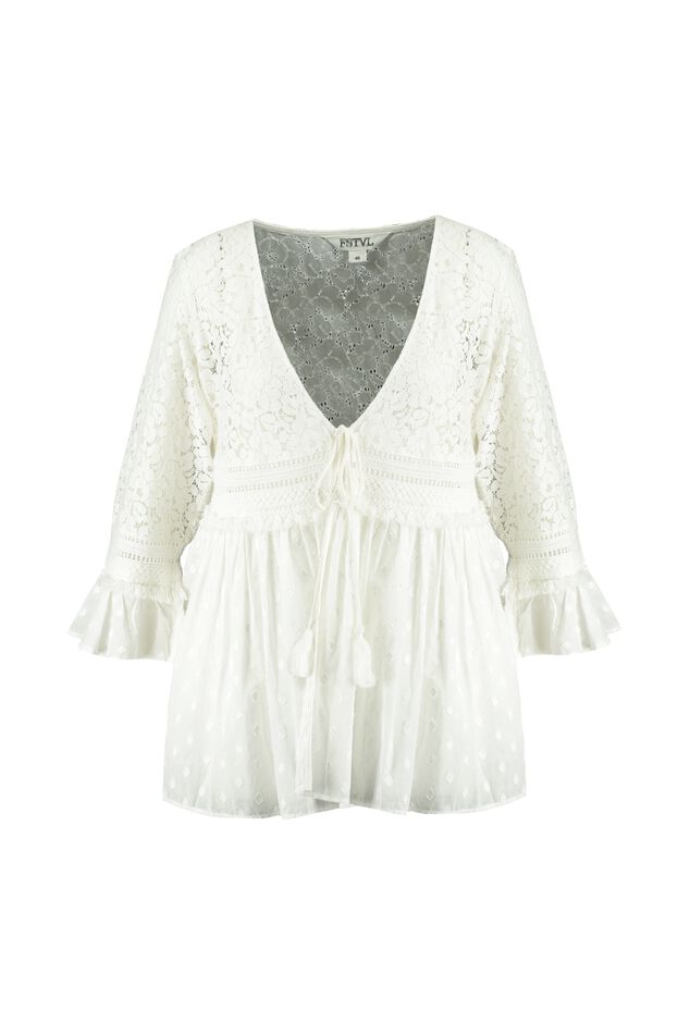 Spitzen-Bluse image number 1