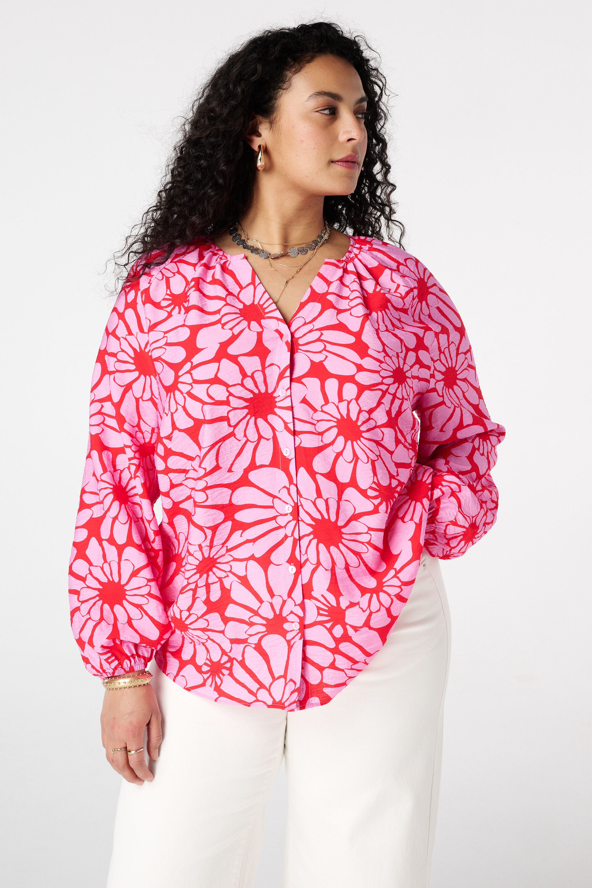 Bluse mit Print