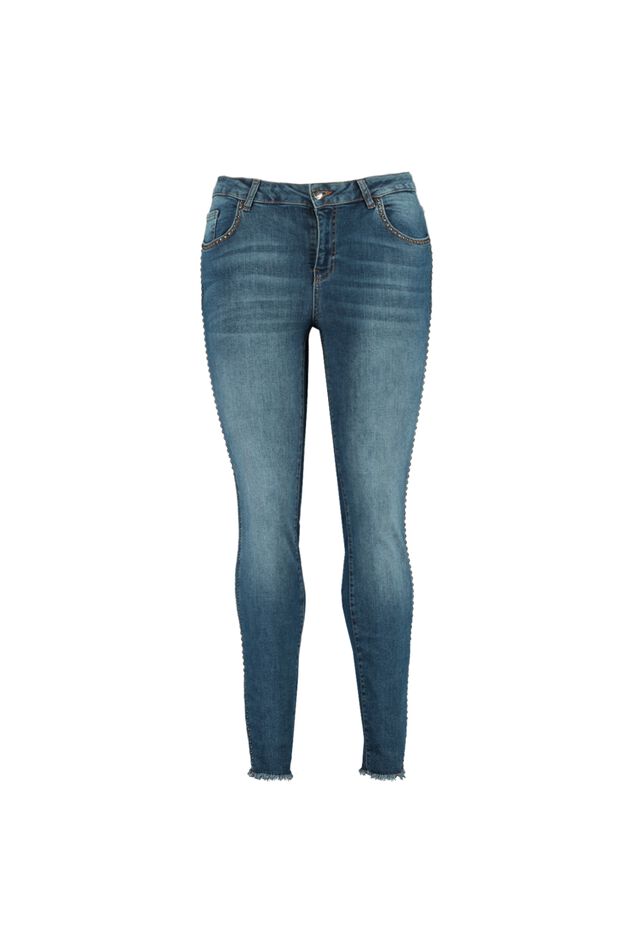 Skinny-Leg Jeans mit Ziernieten image number 1