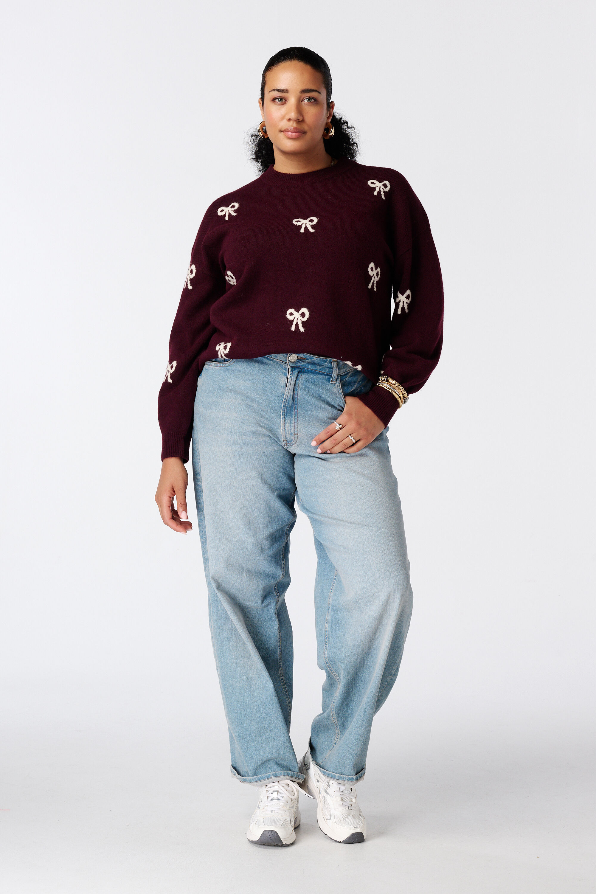 Pullover mit Schleifenmuster image number 5