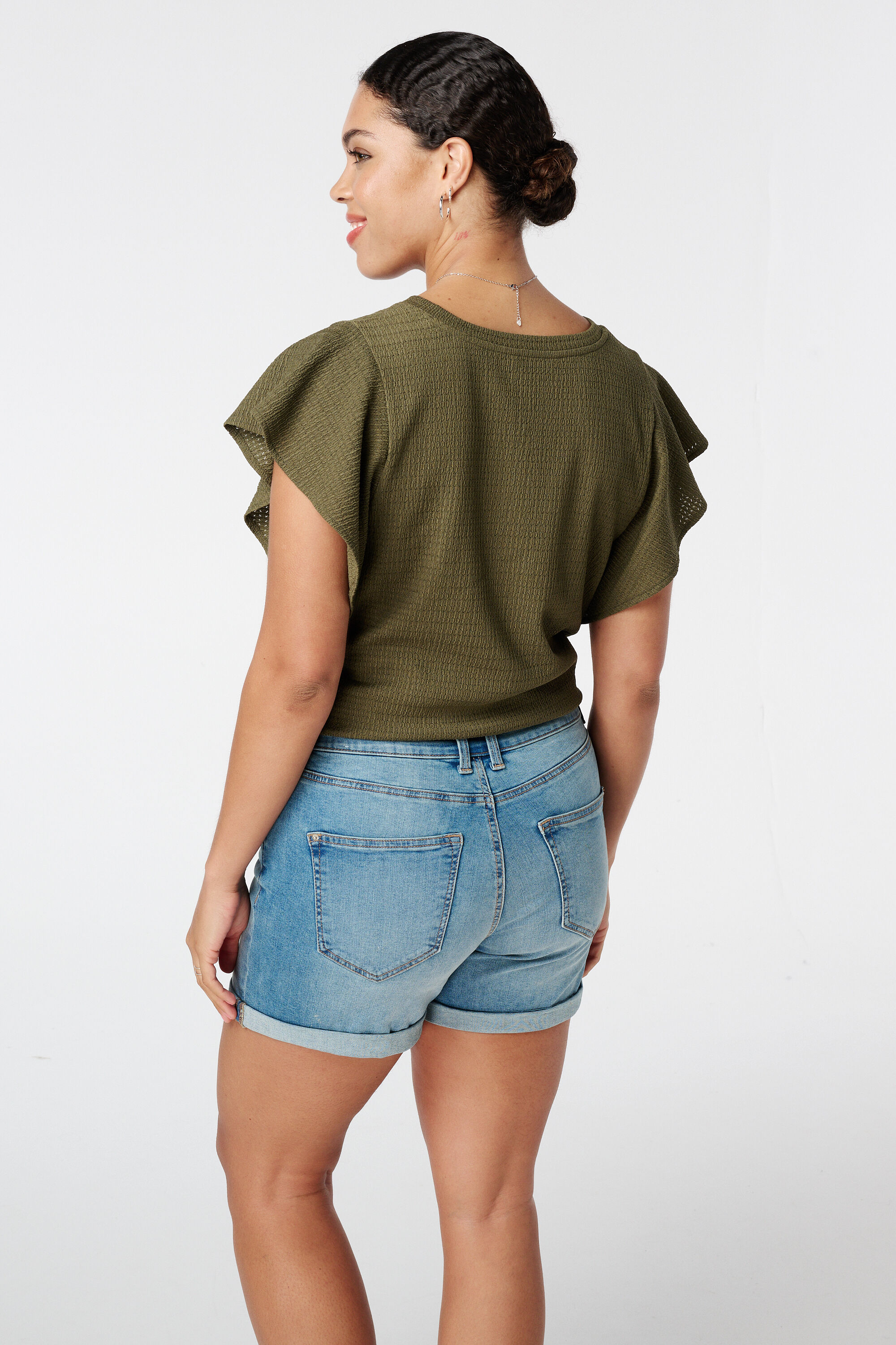 Jeans-Shorts mit Stretchstoff image number 3