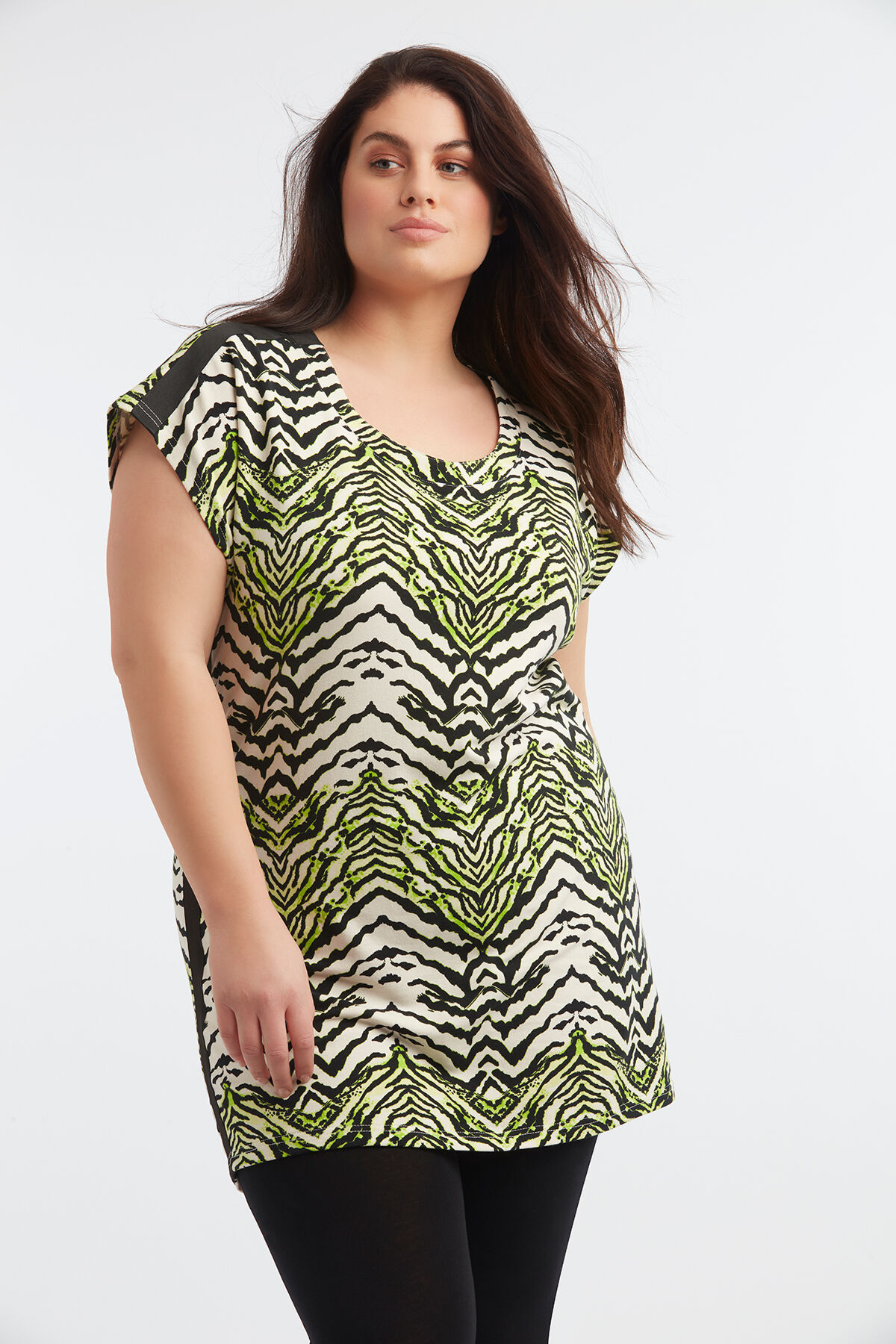 Sweatshirt mit Borte und Print image number 4