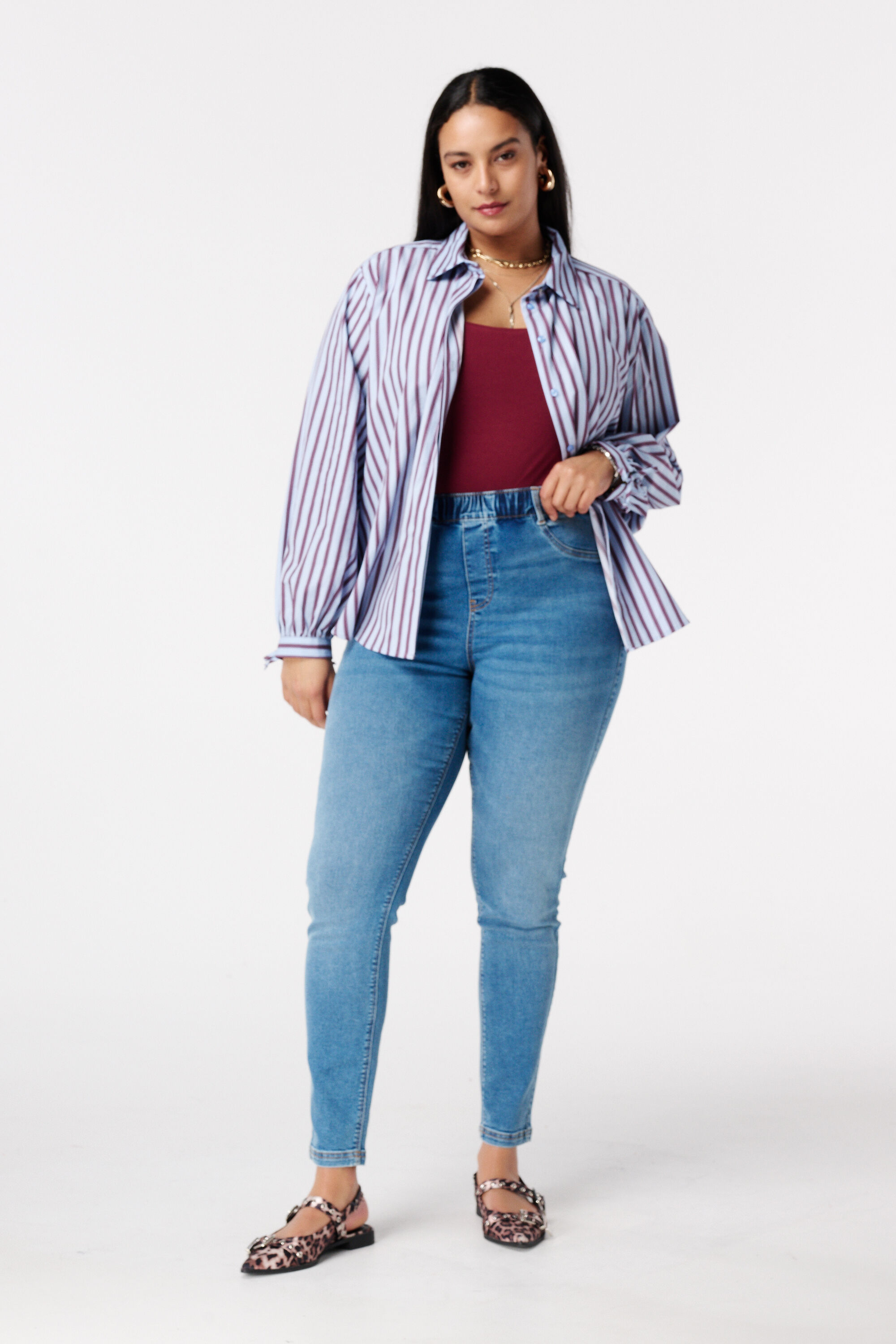 Treggings im Denim-Look