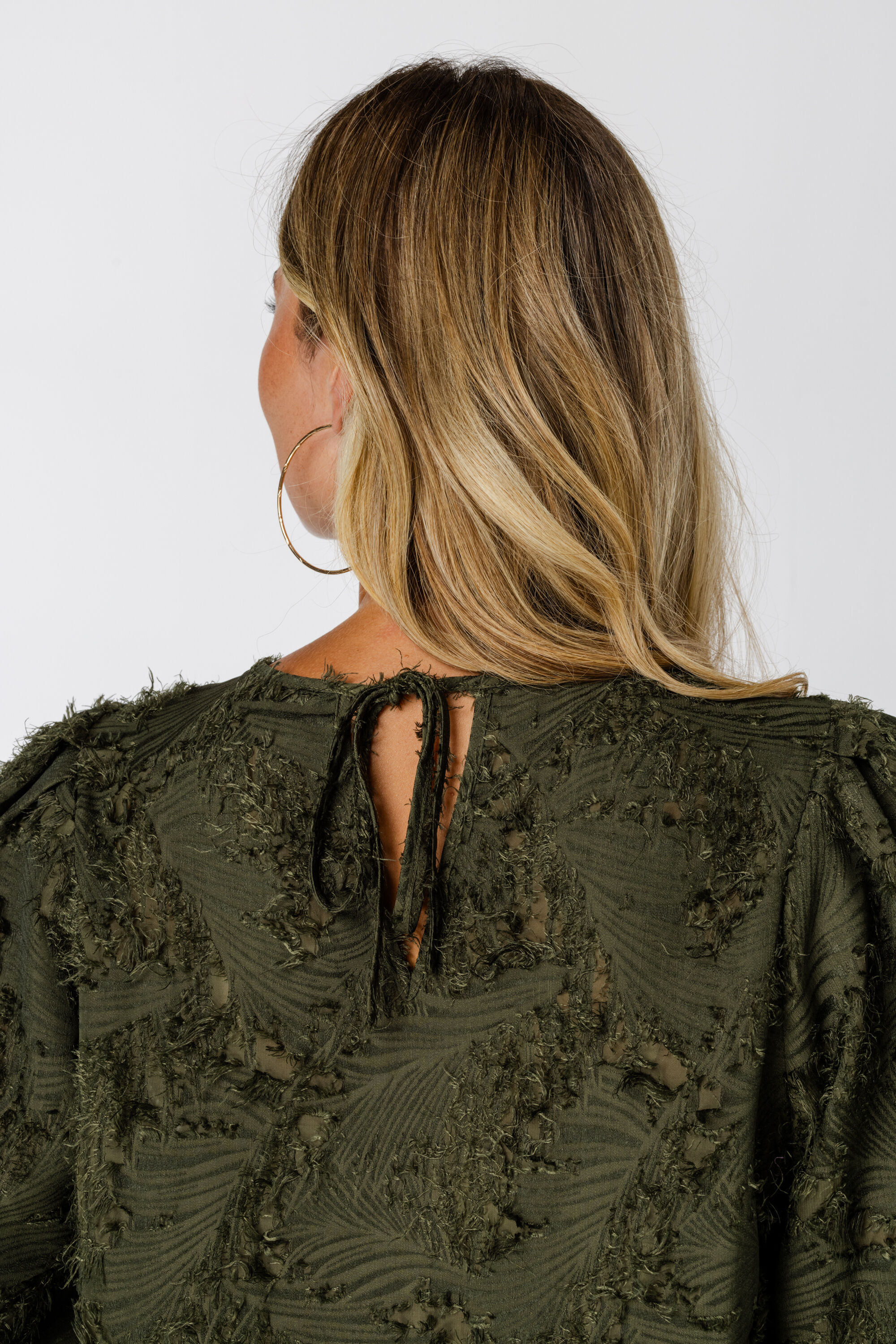 Bluse mit kurzen Puff&auml;rmeln image number 5