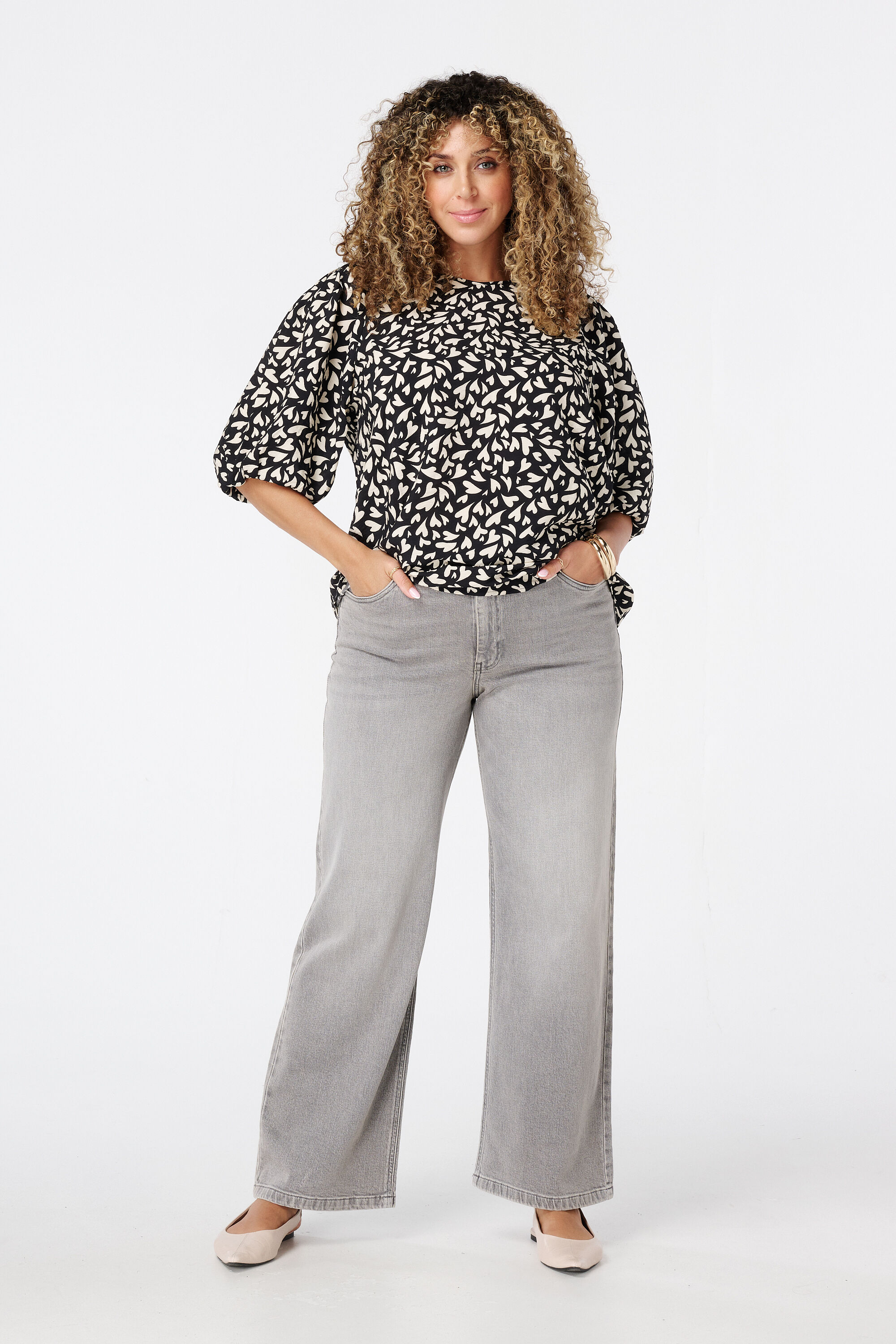 Bluse mit Print image number 5