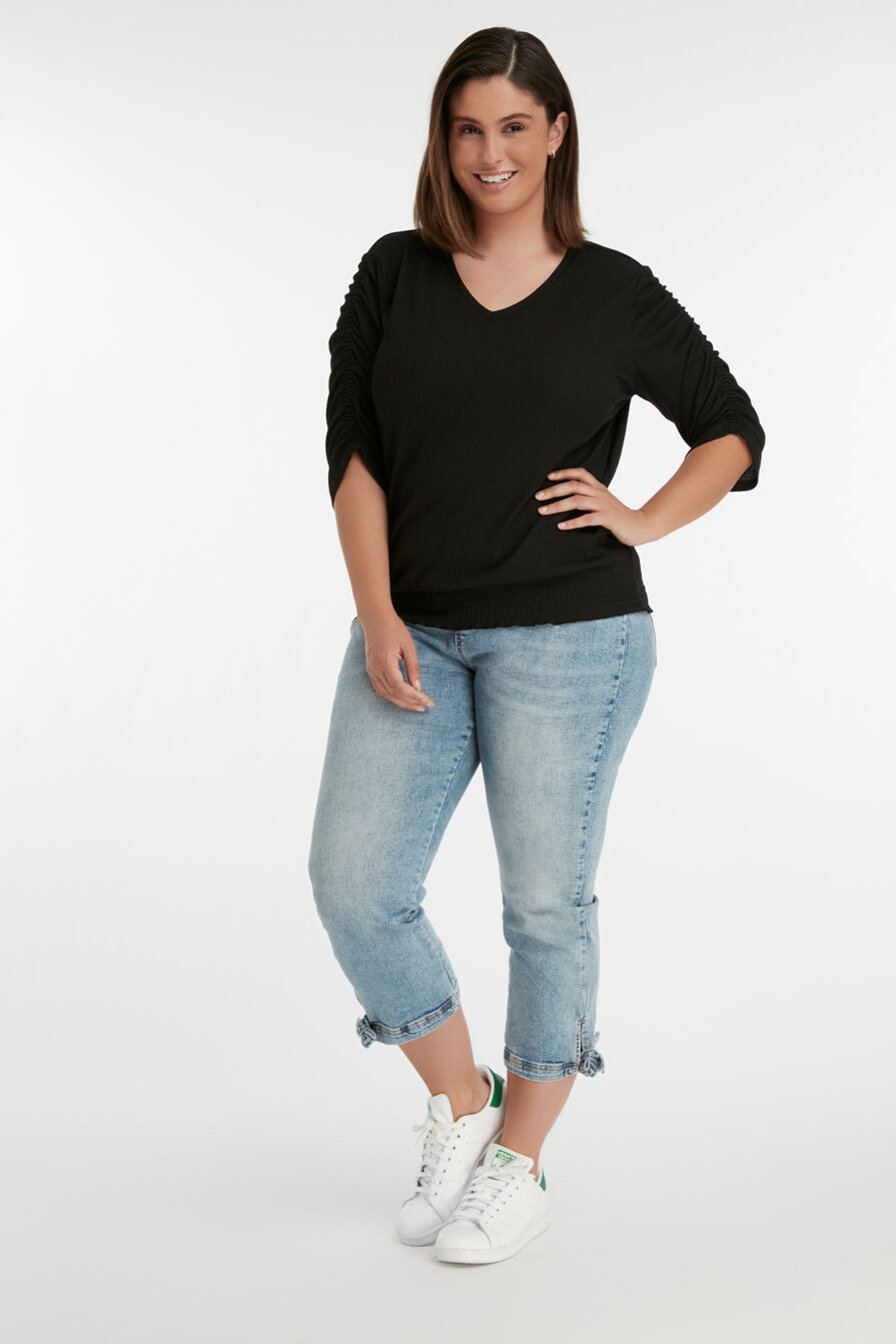 Kurz geschnittene POPPY Treggings mit Zierschleife image number 5