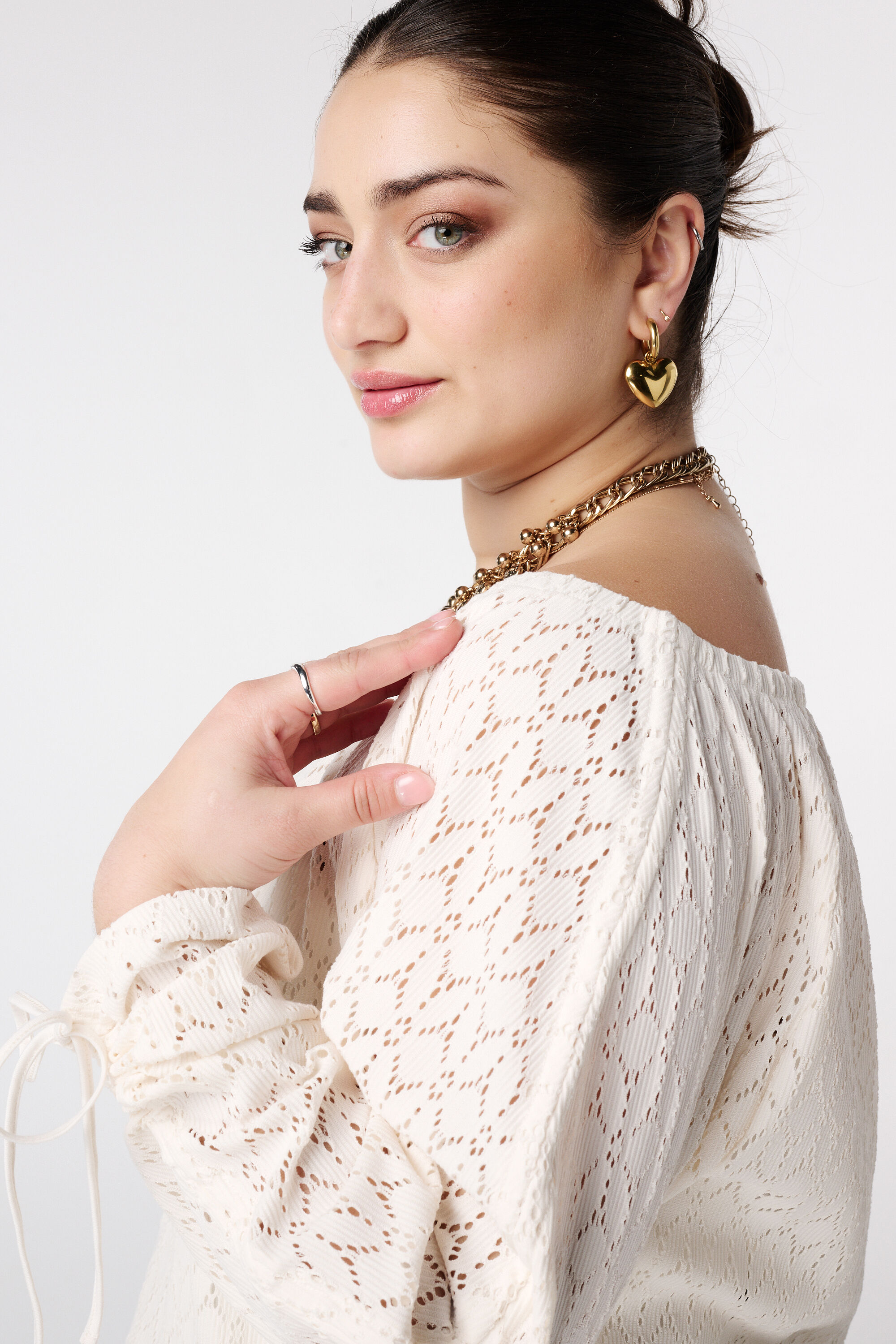 Top mit Ajourmuster image number 4