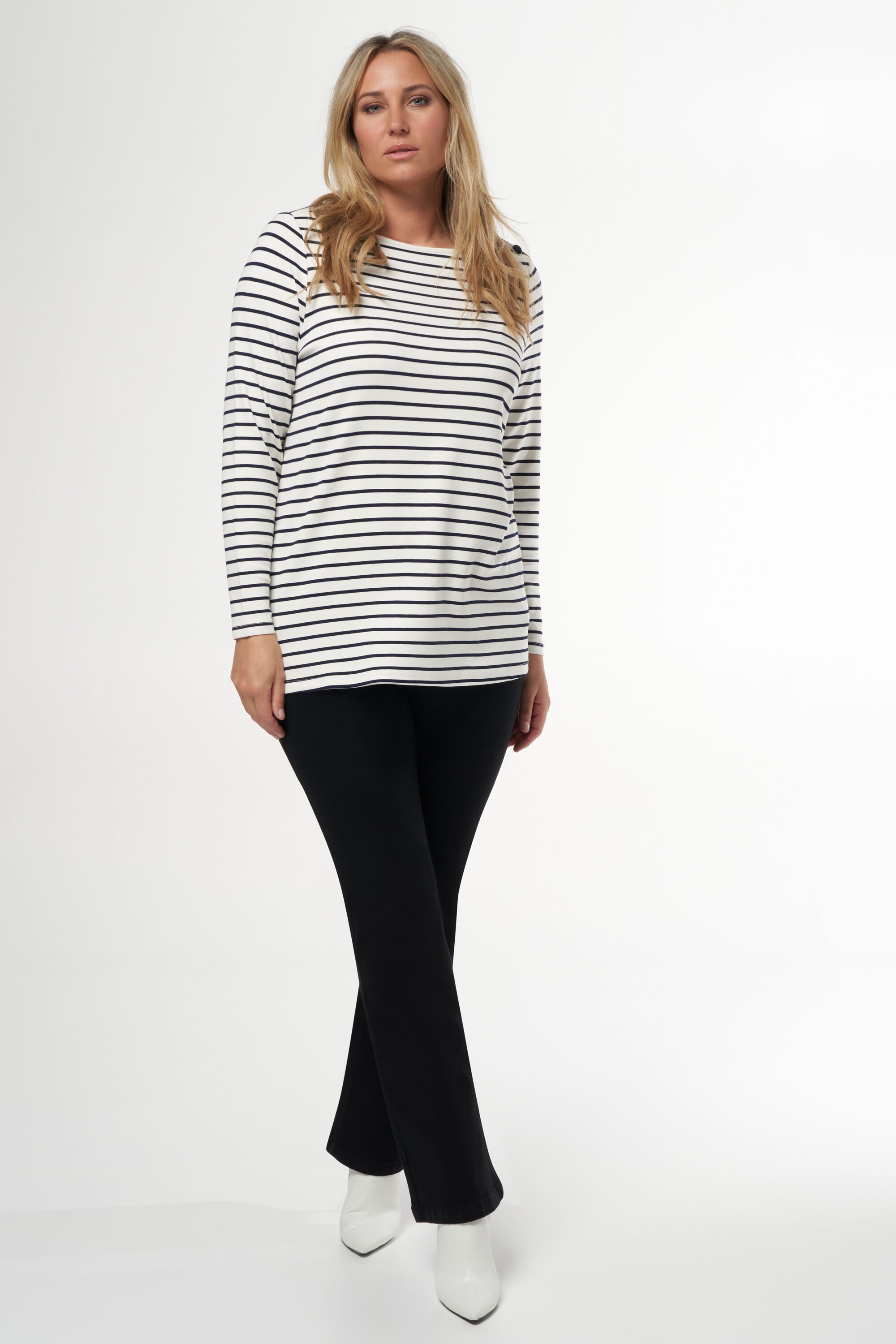 Gestreiftes Langarm-T-Shirt image number 6