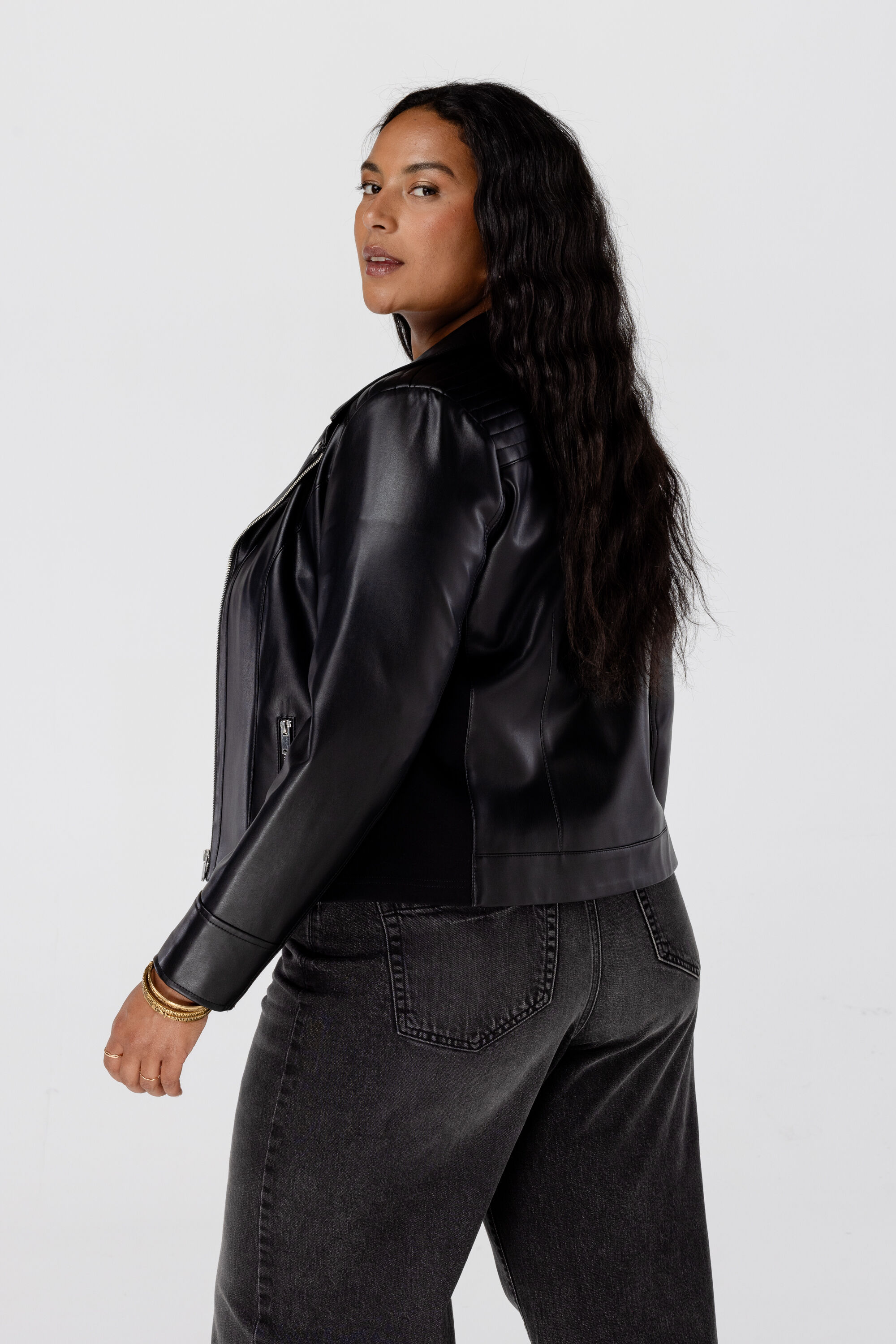 Kunstleder-Bikerjacke image number 3