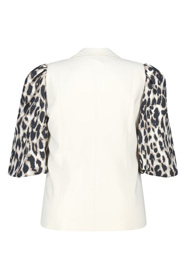 Blazer mit Panther-Print und Puffärmeln image number 2